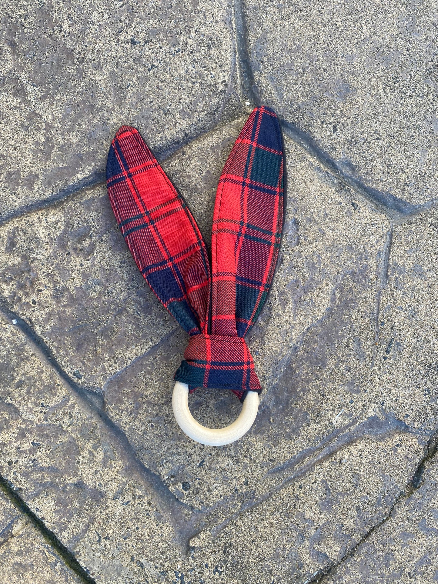 Robertson Tartan Bunny Ear Teether