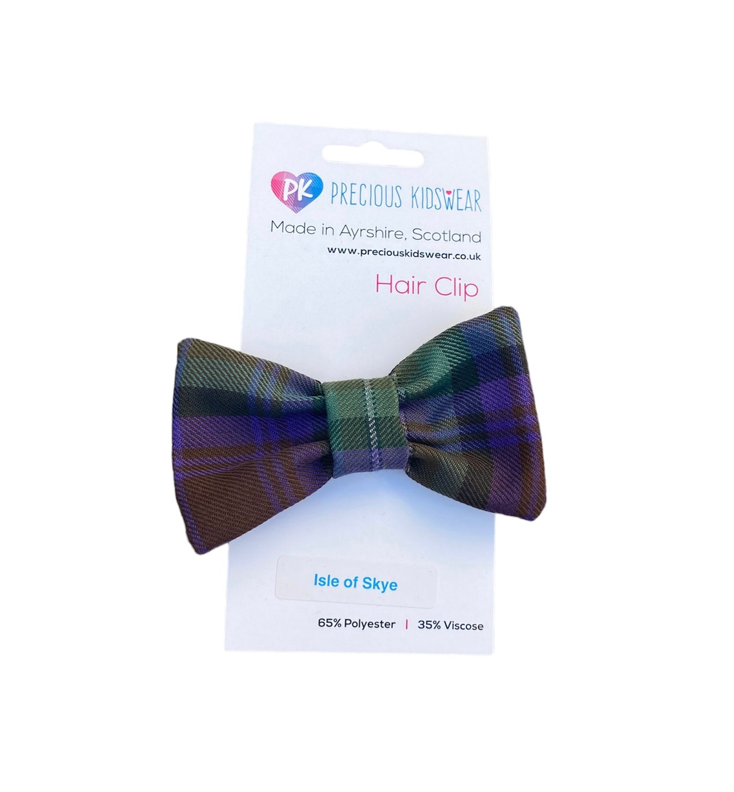 Isle of Skye Tartan Hair Bow