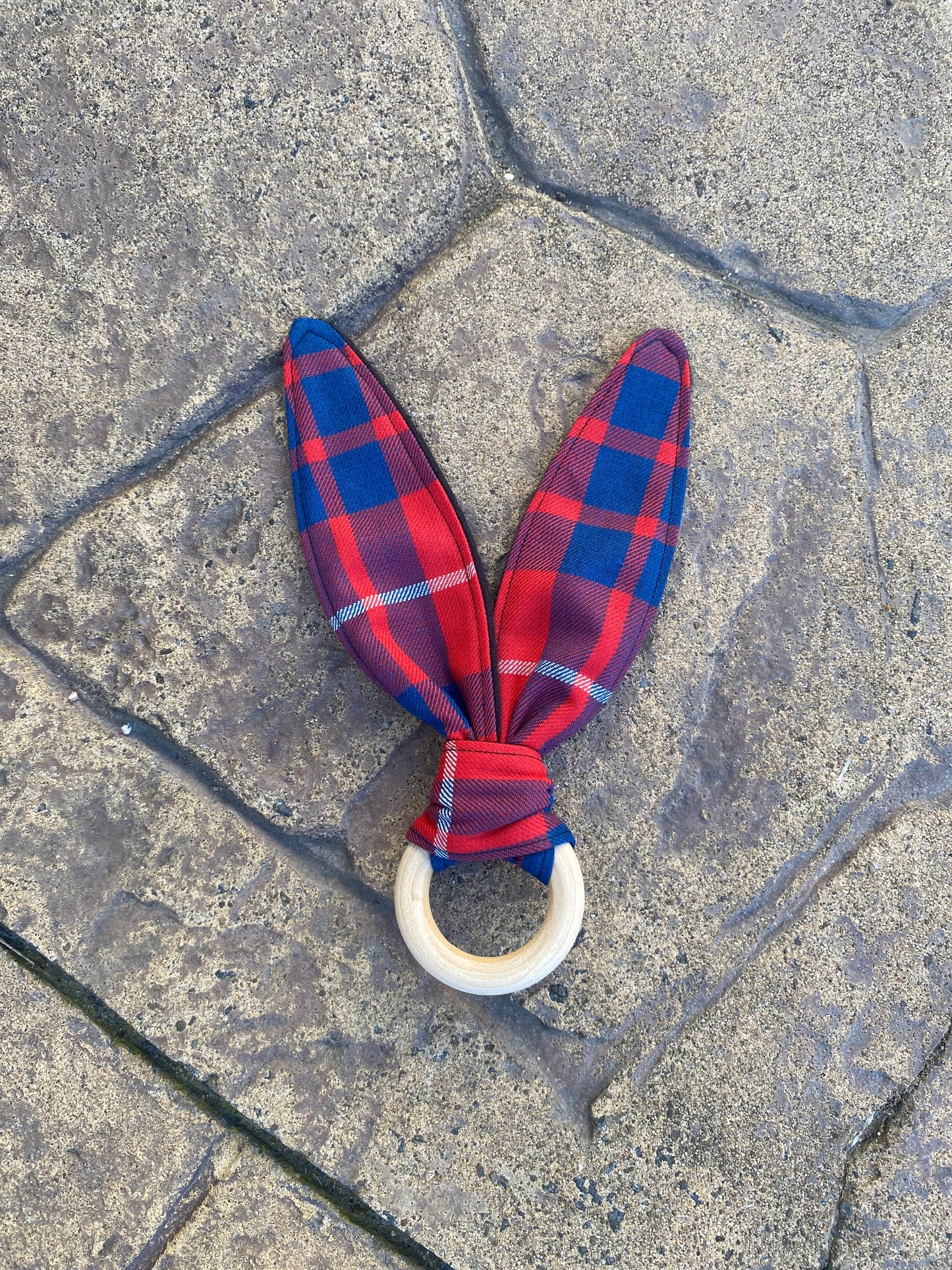 Hamilton Tartan Bunny Ear Teether