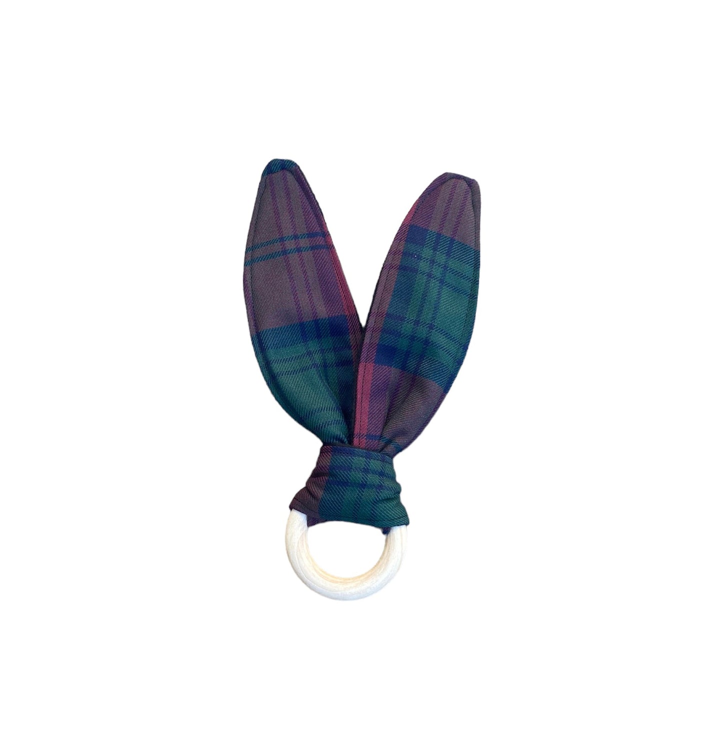Lindsay Tartan Bunny Ear Teether