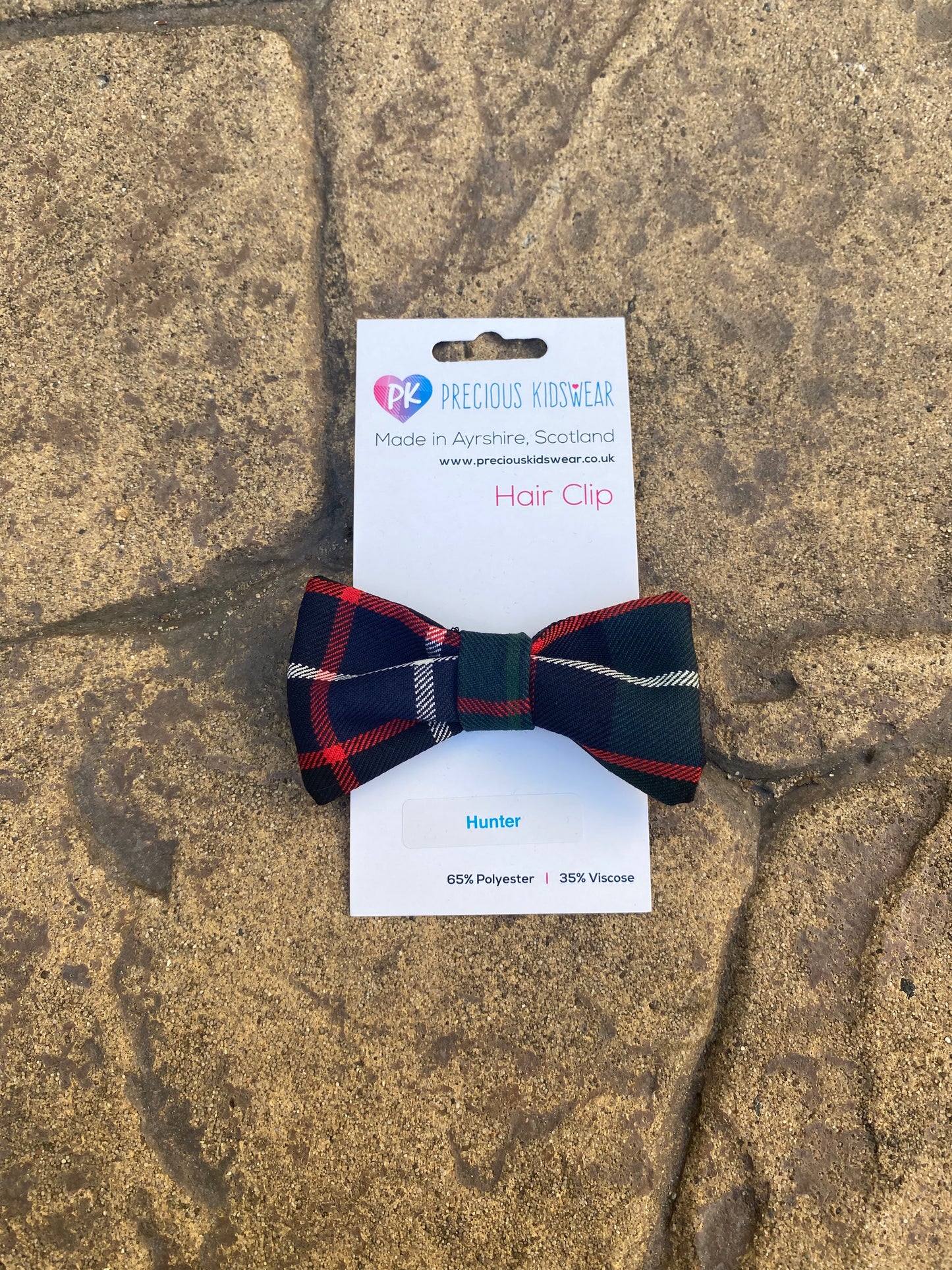 Hunter Tartan Hair Bow