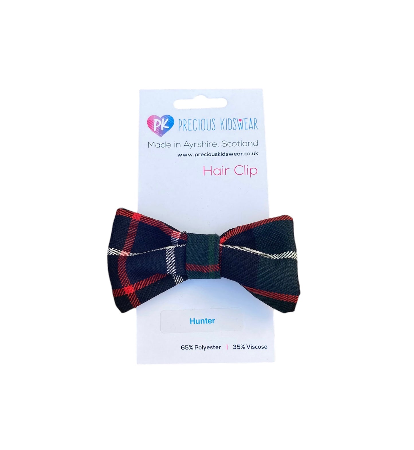 Hunter Tartan Hair Bow