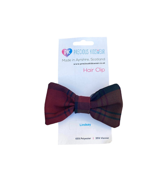 Lindsay Tartan Hair Bow