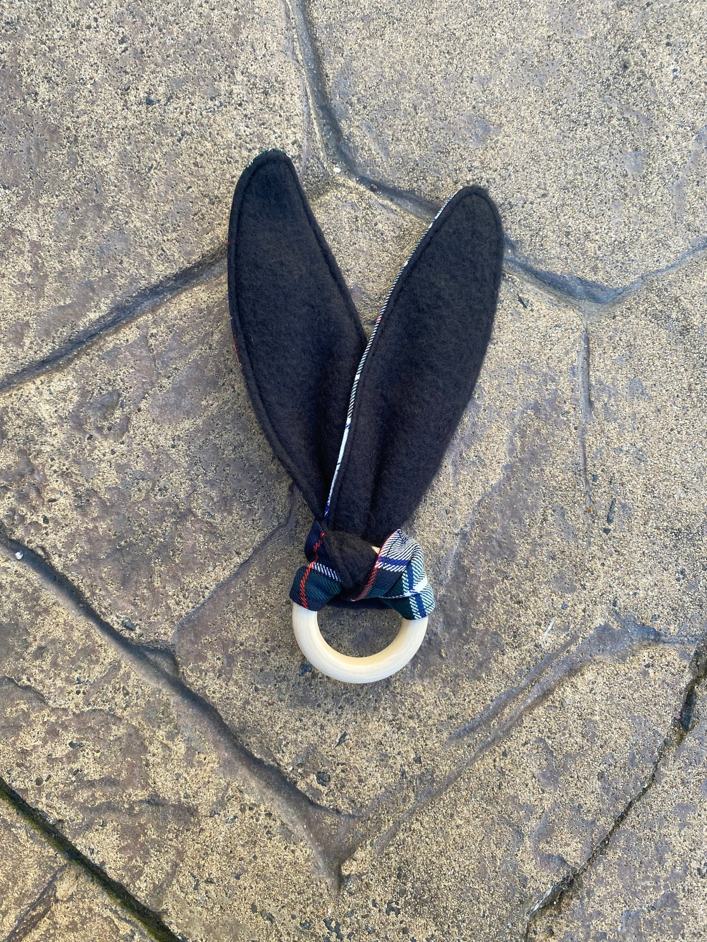 MacKenzie Dress Tartan Bunny Ear Teether