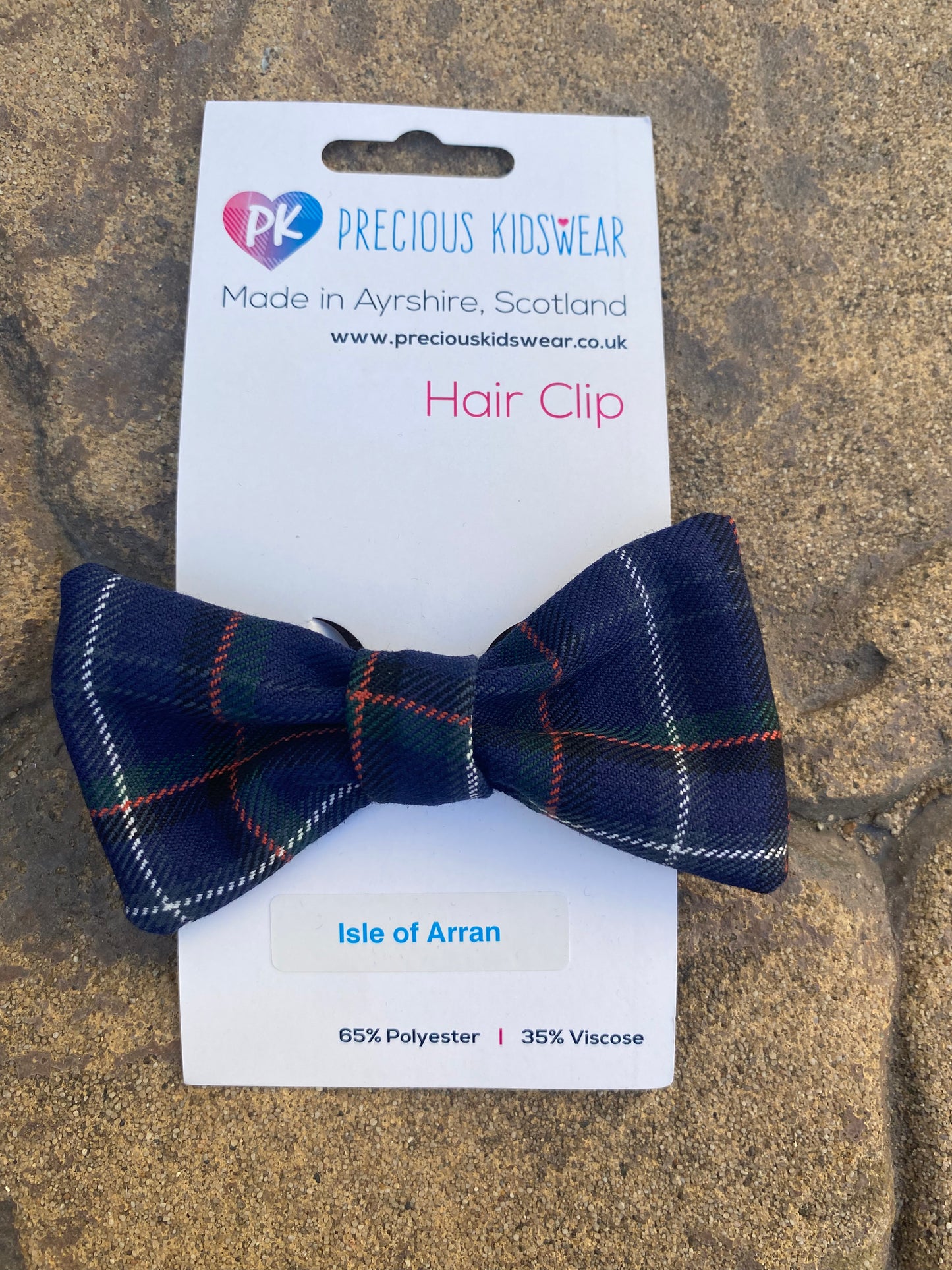 Isle of Arran Tartan Hair Bow