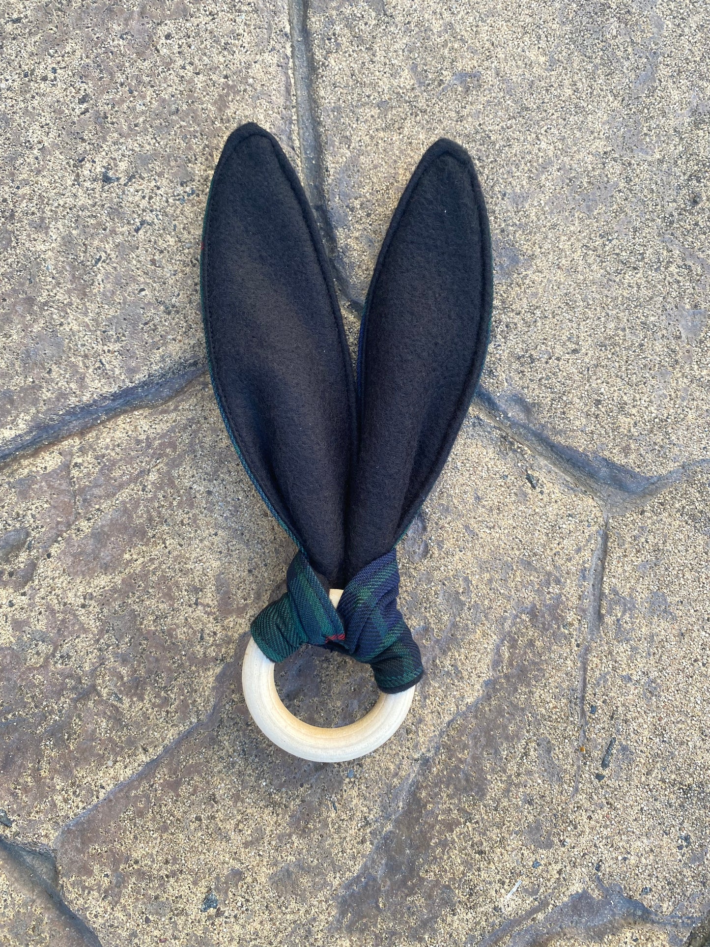 Gunn Tartan Bunny Ear Teether