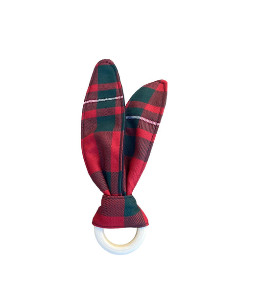 MacGregor Tartan Bunny Ear Teether