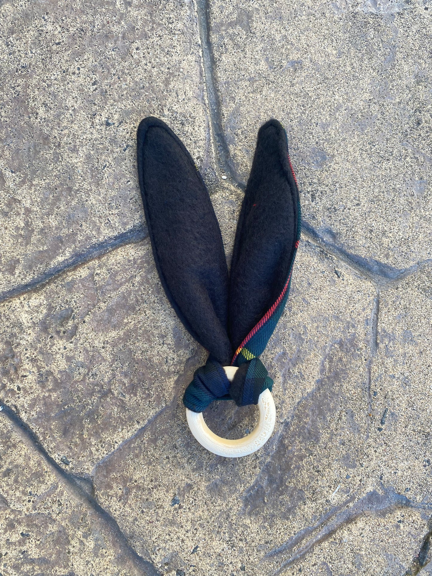 MacLeod Tartan Bunny Ear Teether