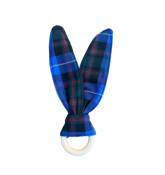 MacRae Tartan Bunny Ear Teether