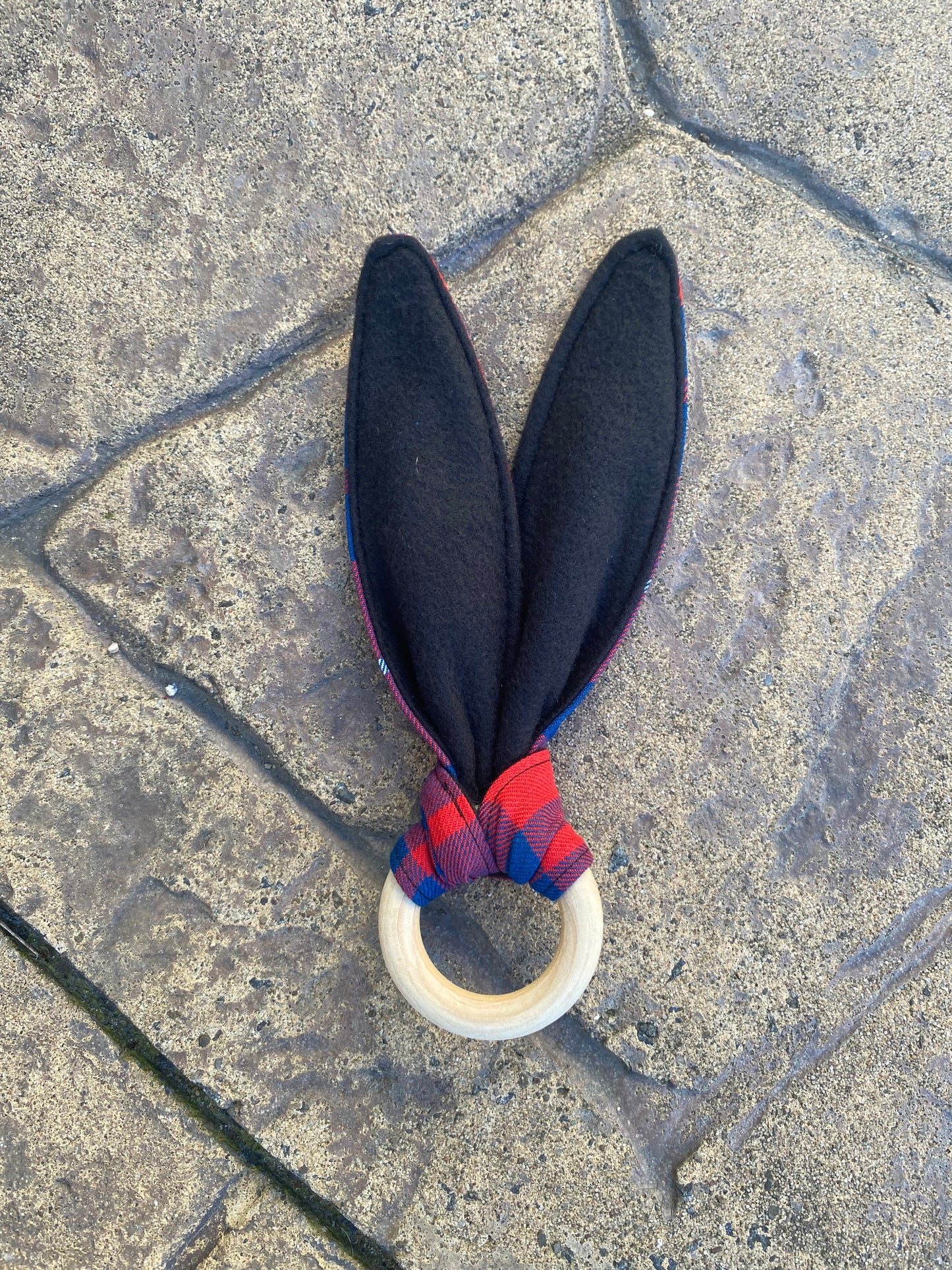Hamilton Tartan Bunny Ear Teether
