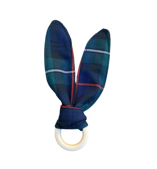 MacKenzie Tartan Bunny Ear Teether