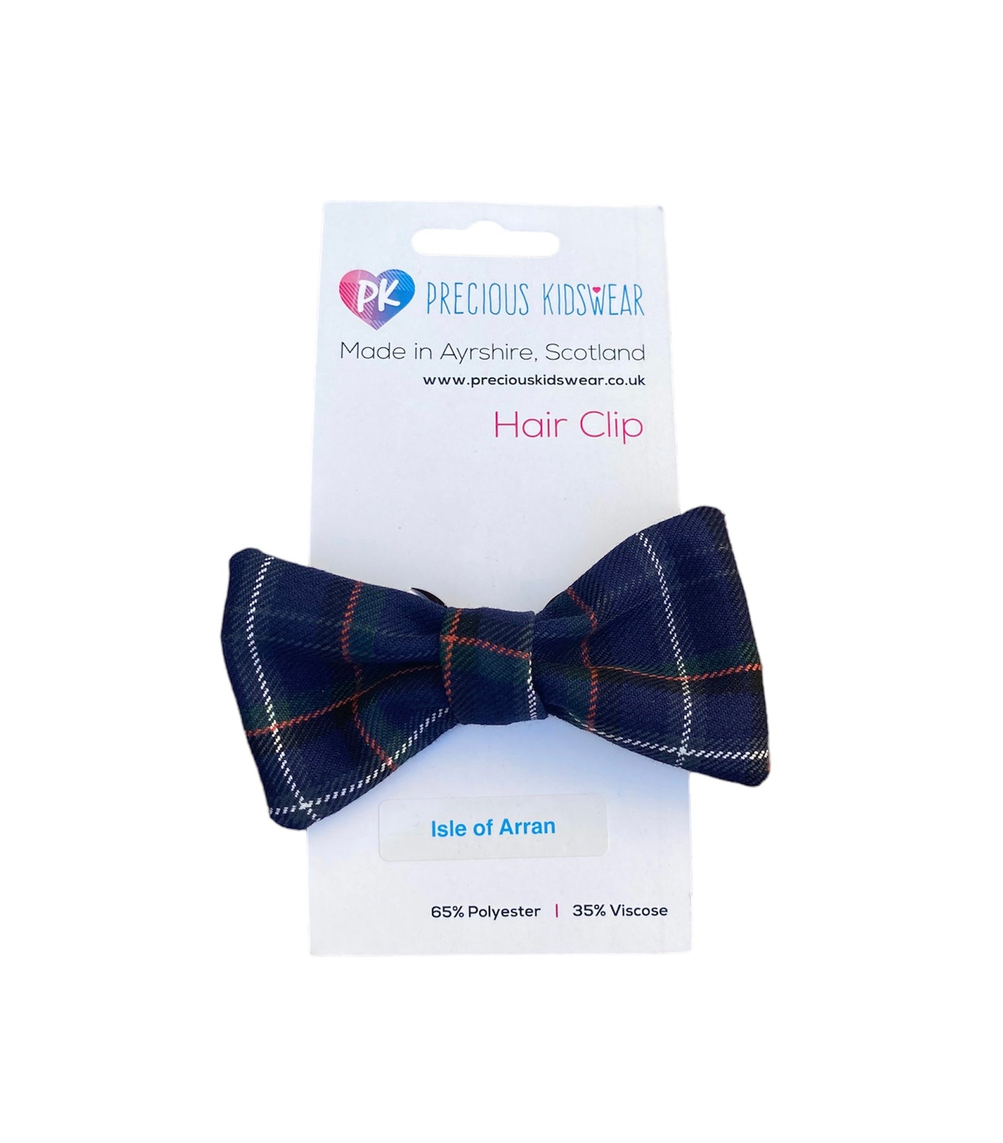 Isle of Arran Tartan Hair Bow