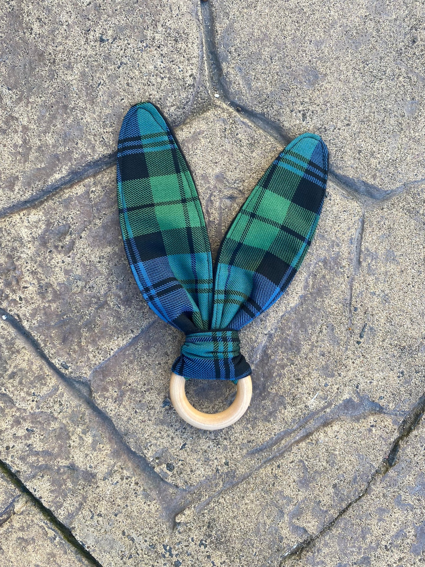 Campbell Tartan Bunny Ear Teether