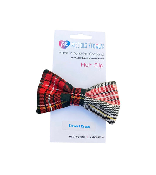 Stewart Dress Tartan Hair Bow