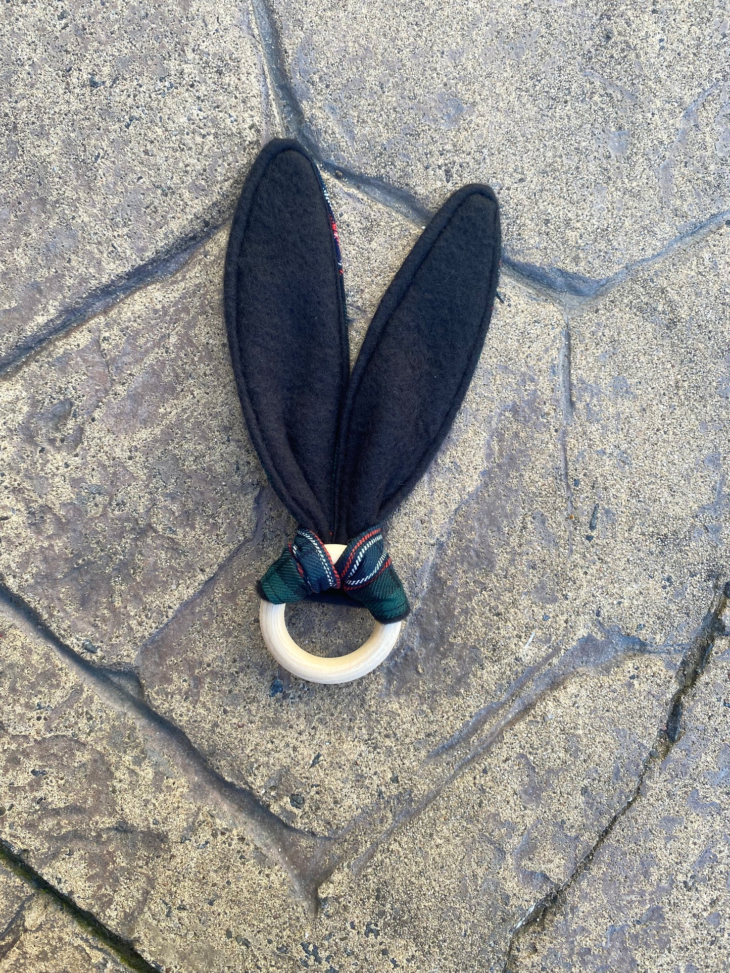 Scottish National Tartan Bunny Ear Teether