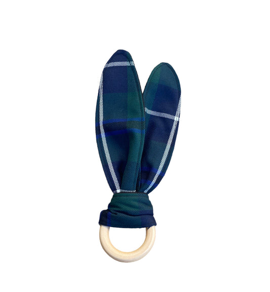 Douglas Tartan Bunny Ear Teether
