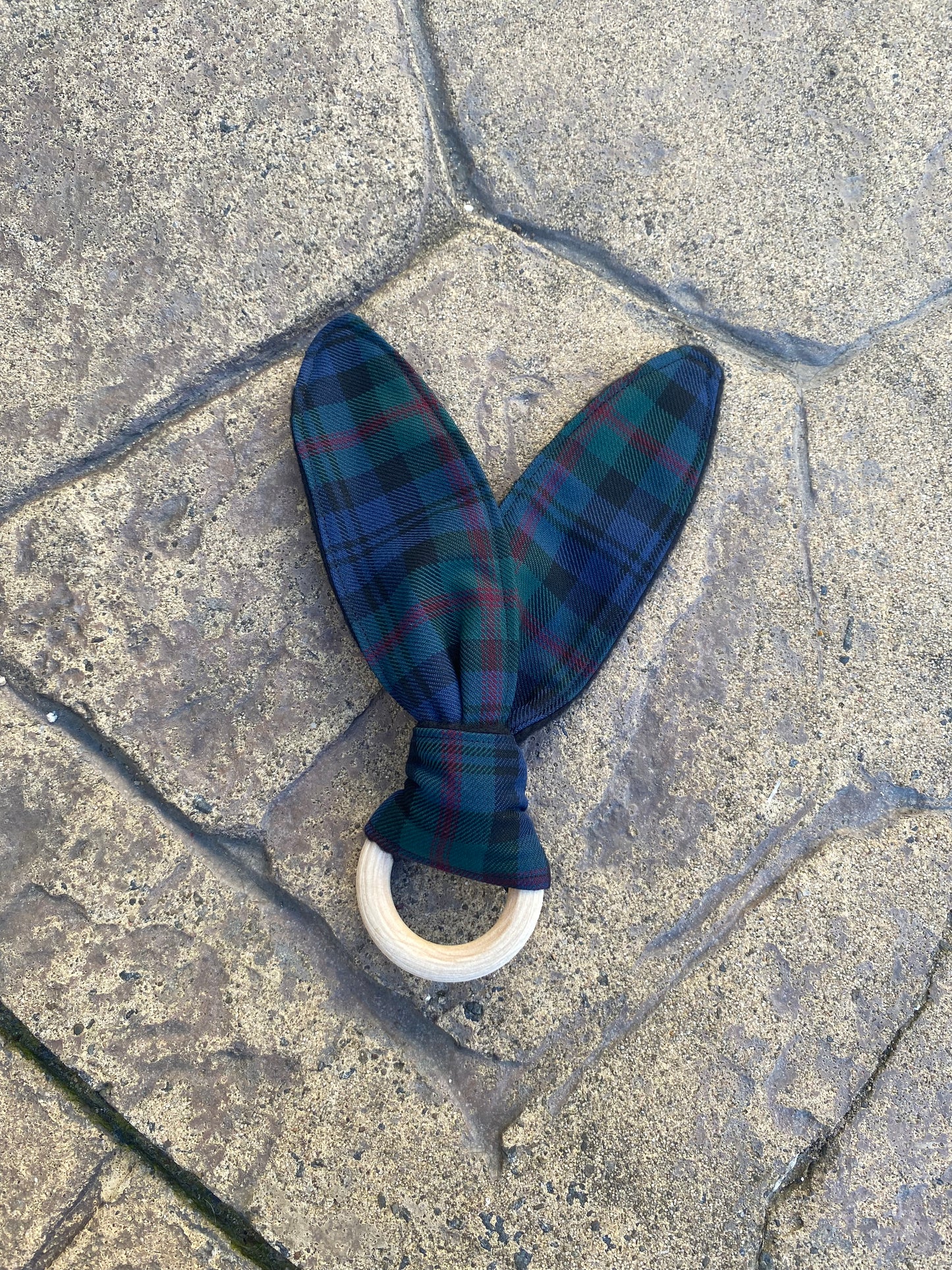 Baird Tartan Bunny Ear Teether