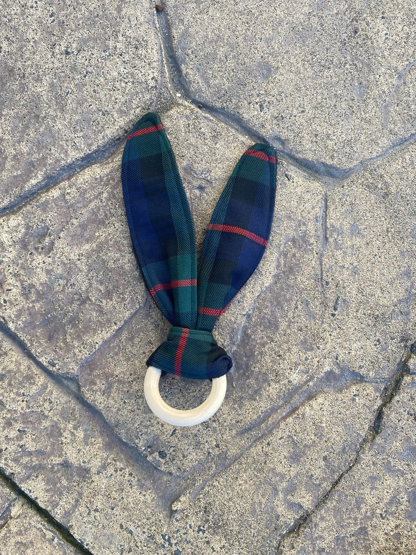 Murray of Athol Tartan Bunny Ear Teether