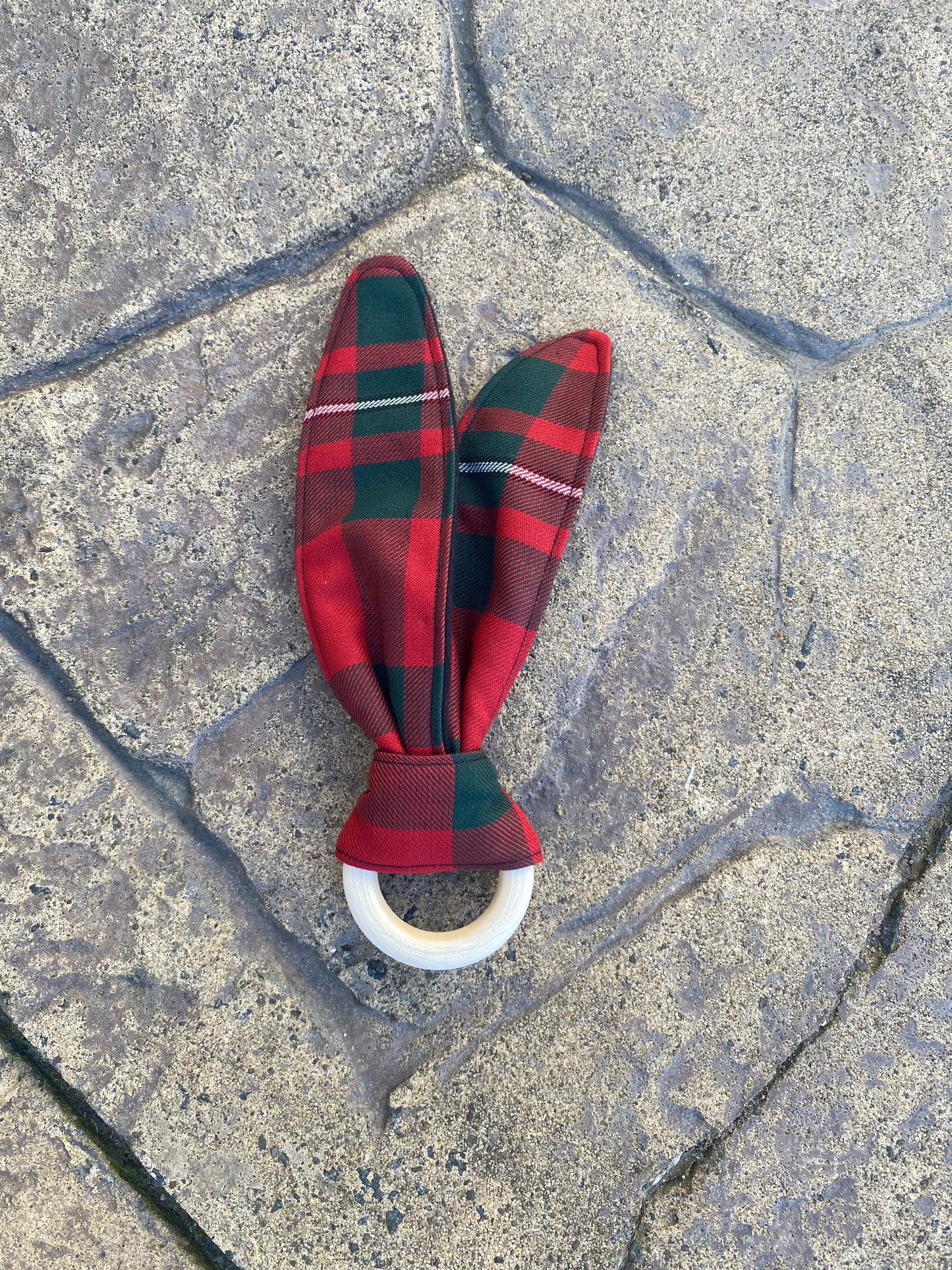 MacGregor Tartan Bunny Ear Teether