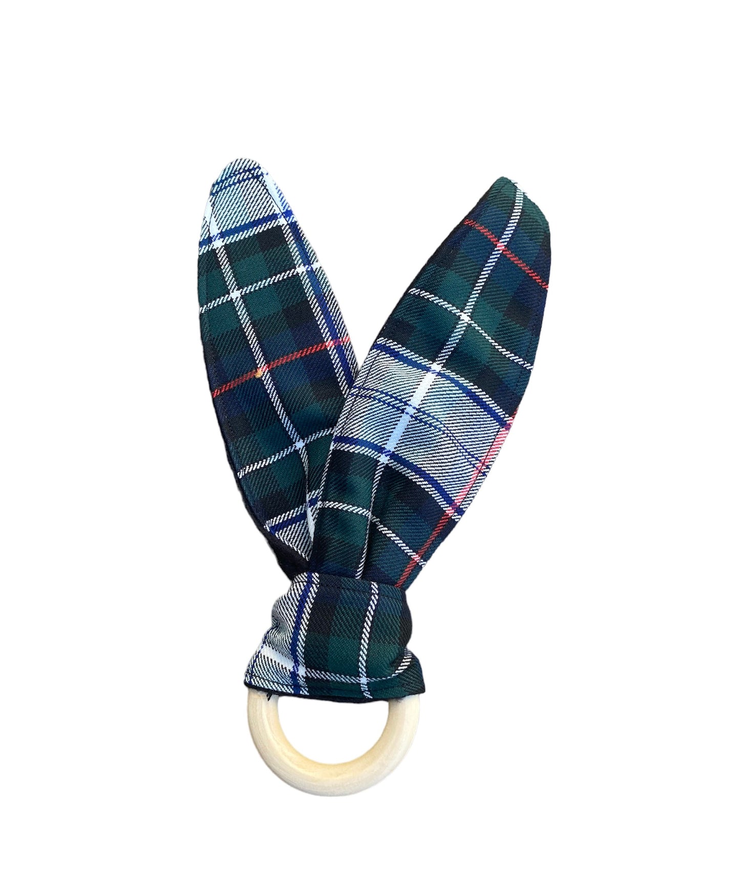 MacKenzie Dress Tartan Bunny Ear Teether