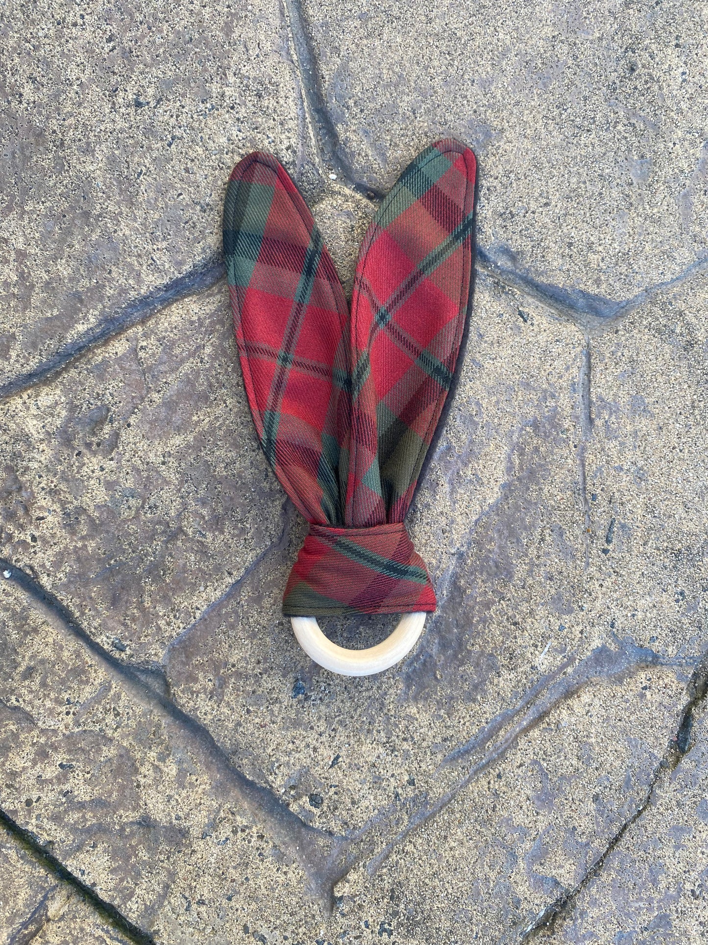 MacNaughton Tartan Bunny Ear Teether