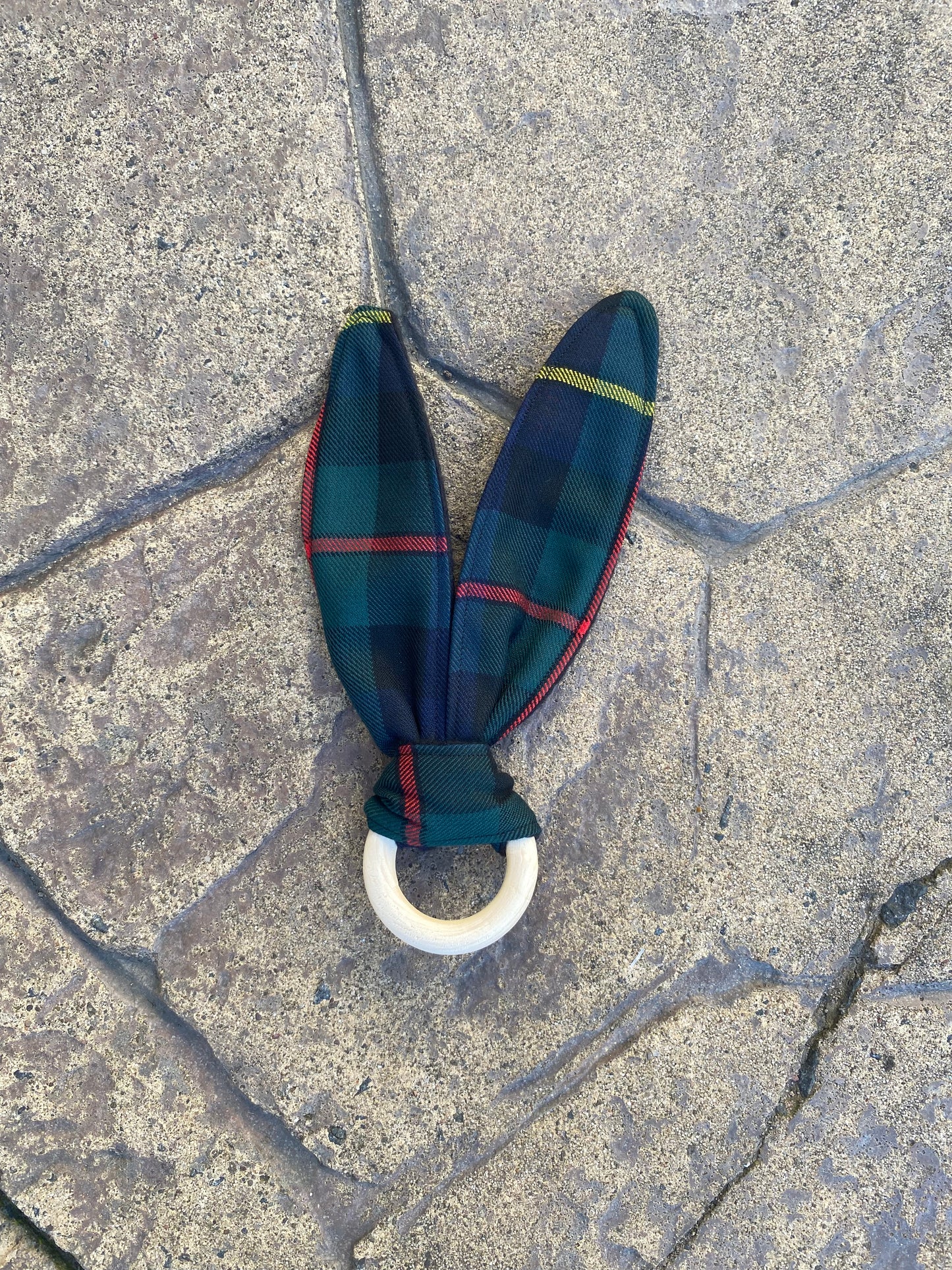 MacLeod Tartan Bunny Ear Teether