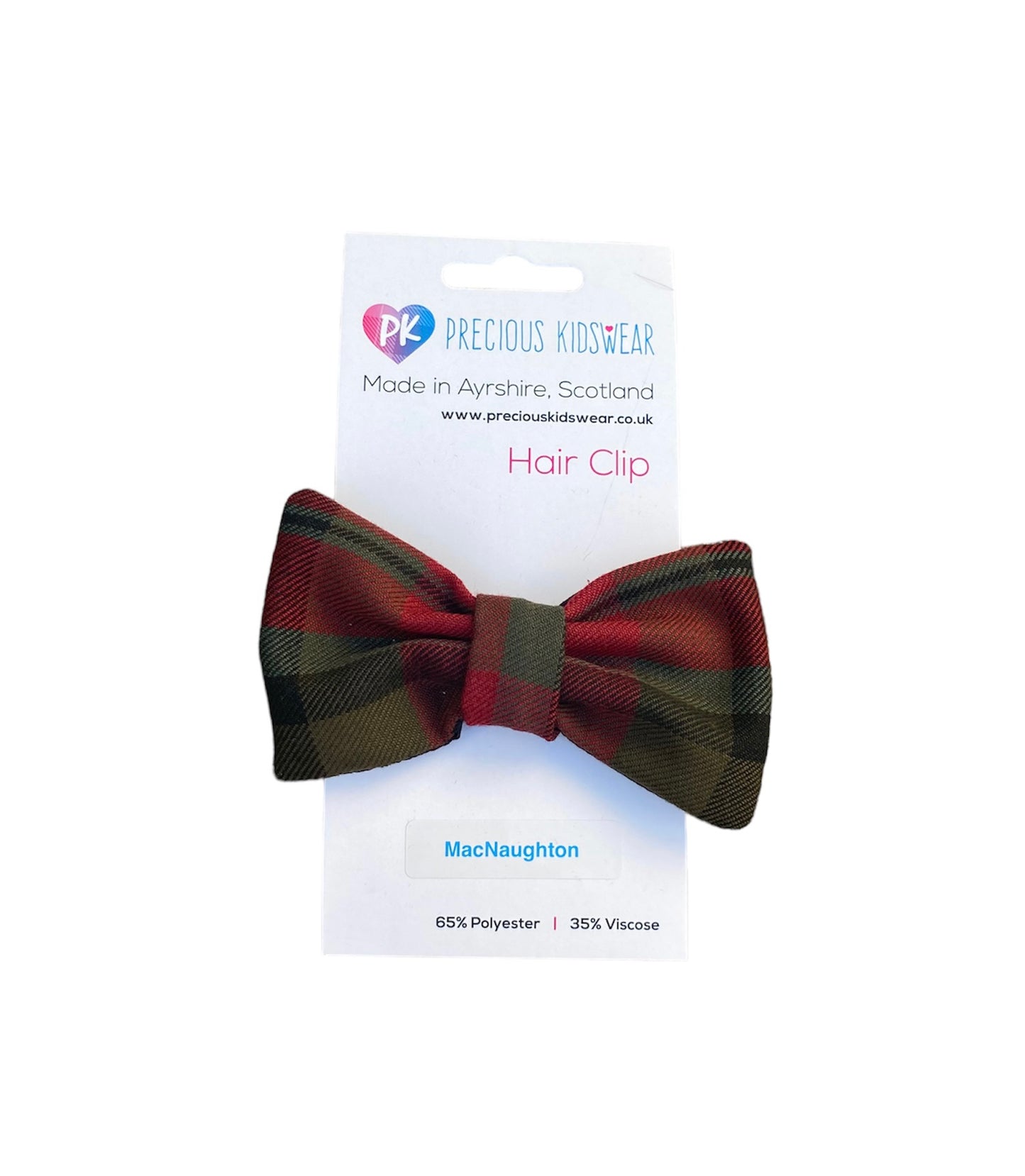 MacNaughton Tartan Hair Bow