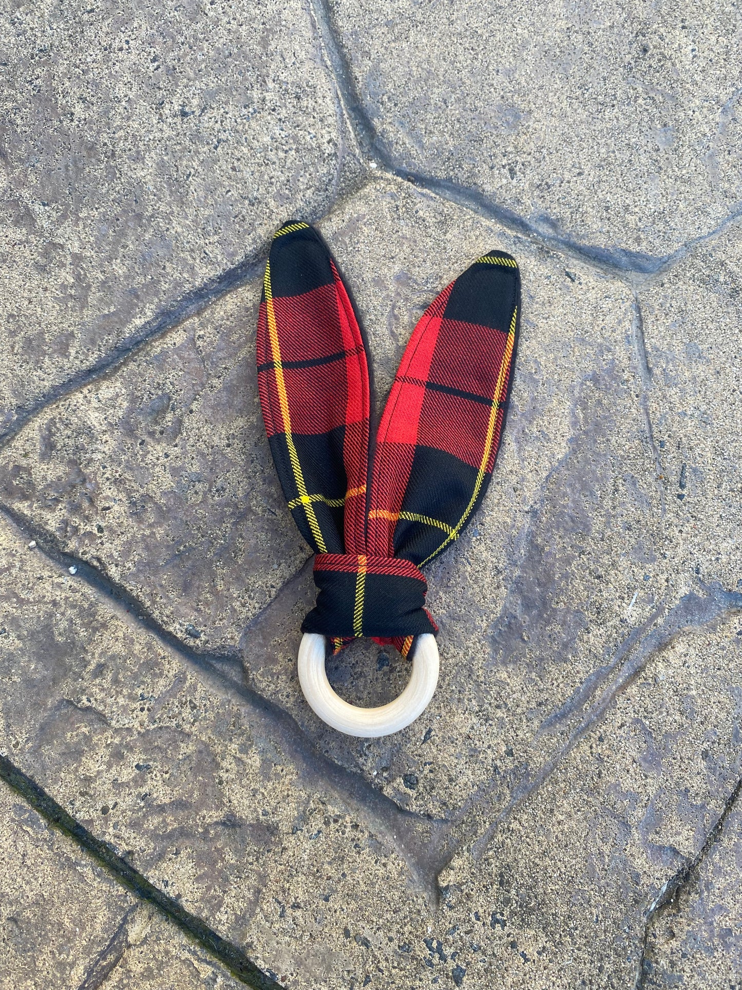 Wallace Tartan Bunny Ear Teether