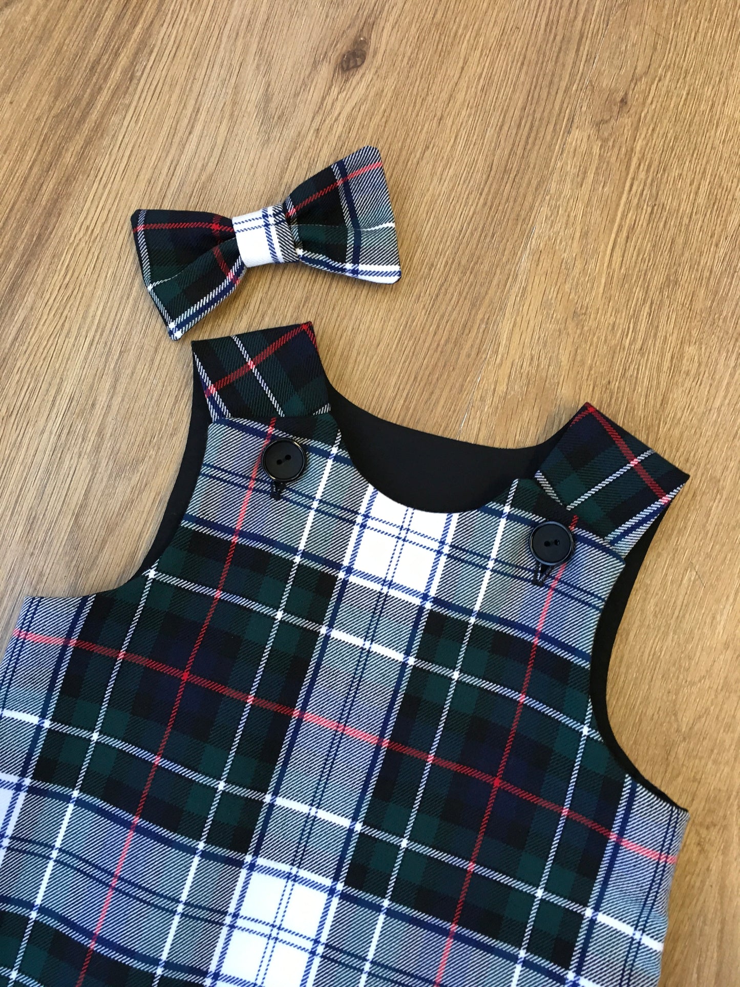 MacKenzie Dress Tartan, Pinafore and Hair Bow Set