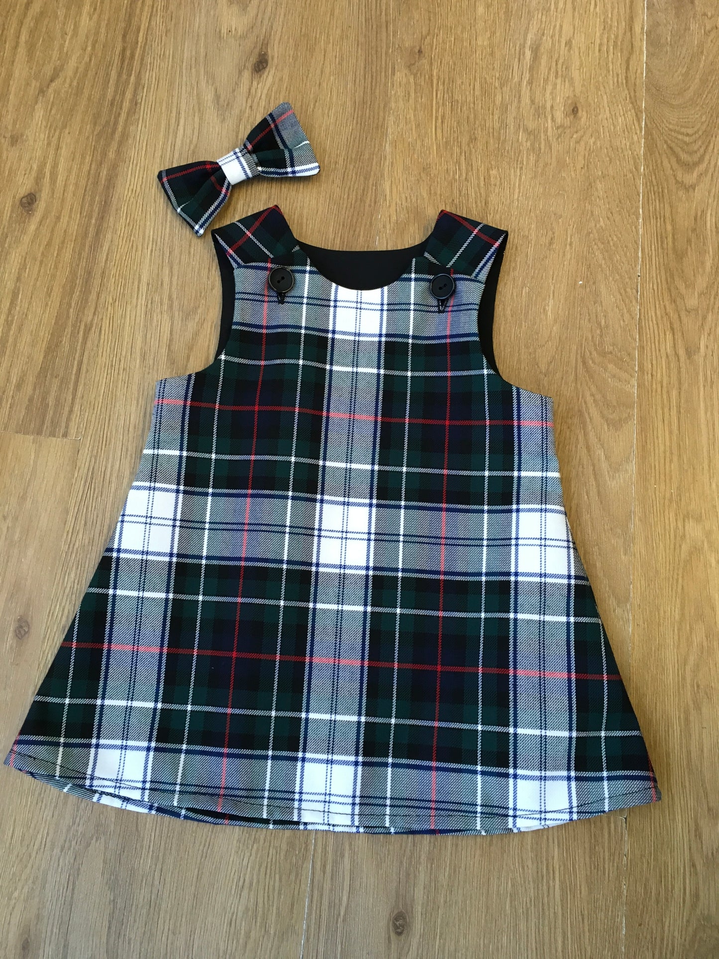 MacKenzie Dress Tartan, Pinafore and Hair Bow Set