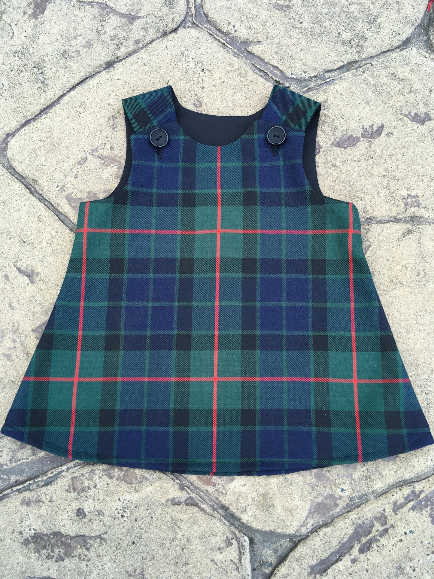 Gunn Tartan, Pinafore and Hair Bow Set