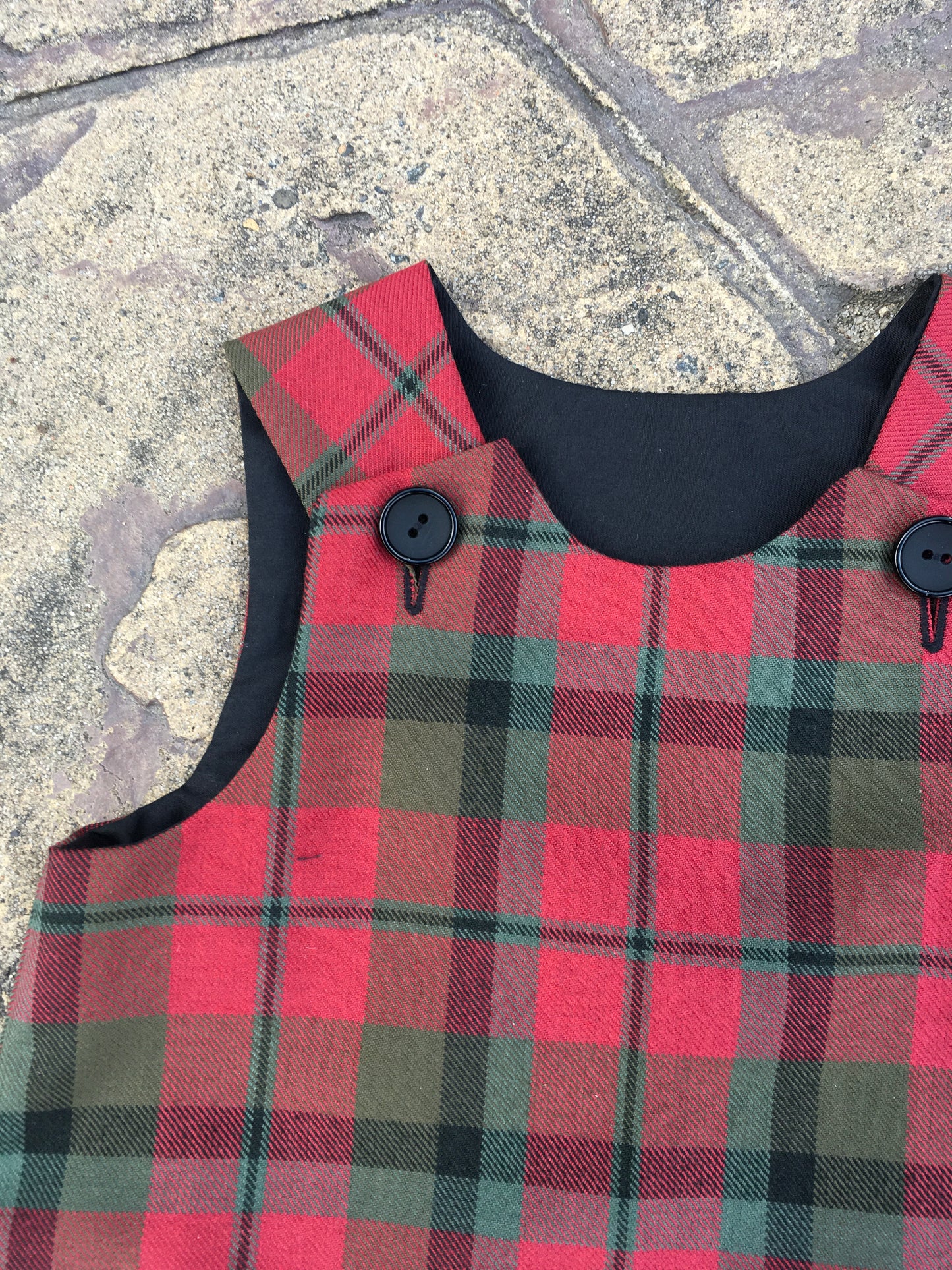 MacNaughton Tartan, Pinafore and Hair Bow Set