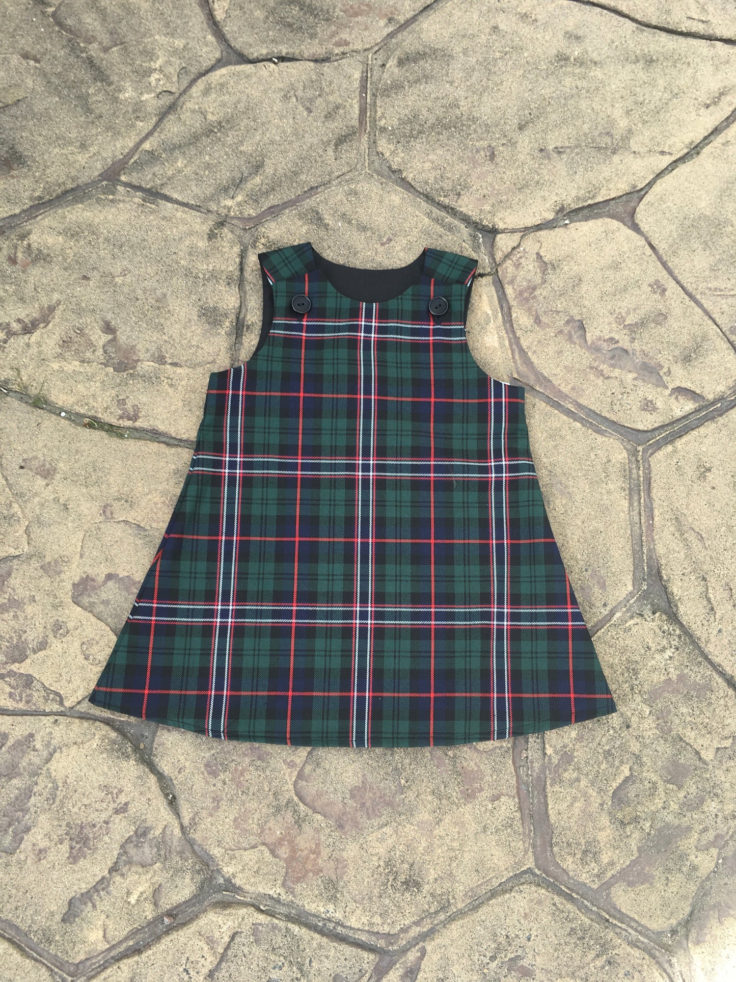 Scottish National Tartan, Pinafore and Hair Bow Set