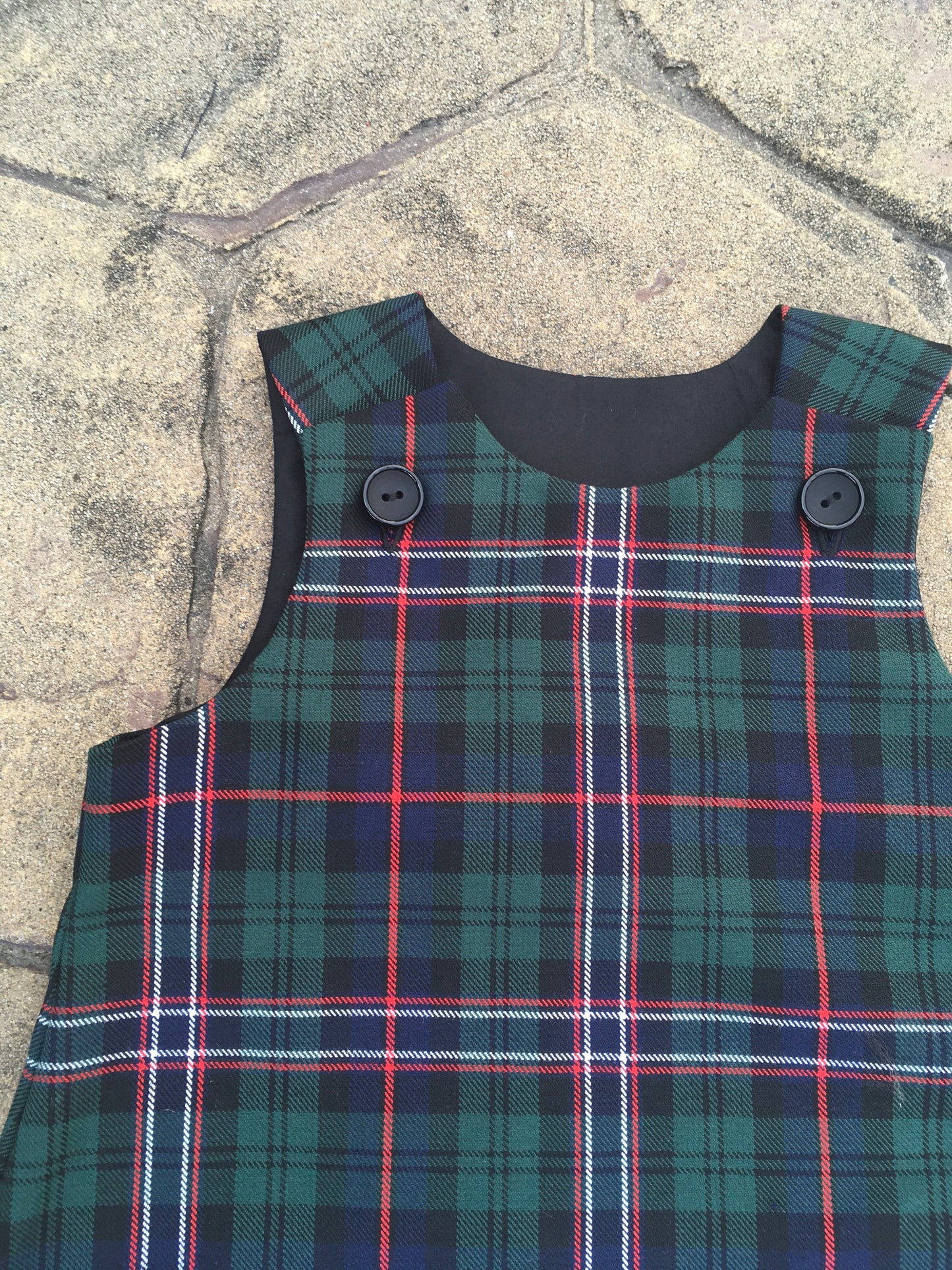 Scottish National Tartan, Pinafore and Hair Bow Set