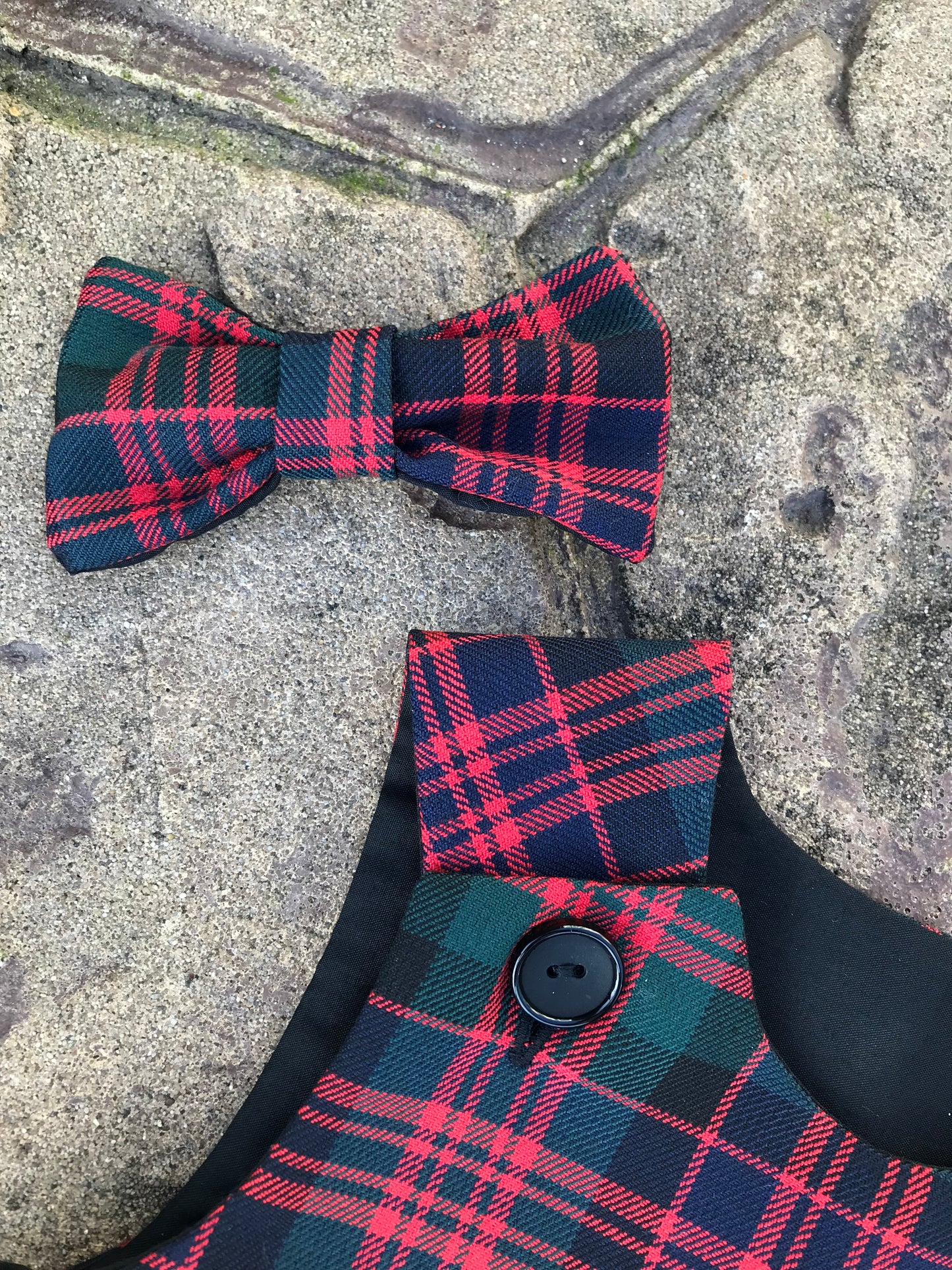 MacDonald Tartan, Pinafore & Hair Bow Set