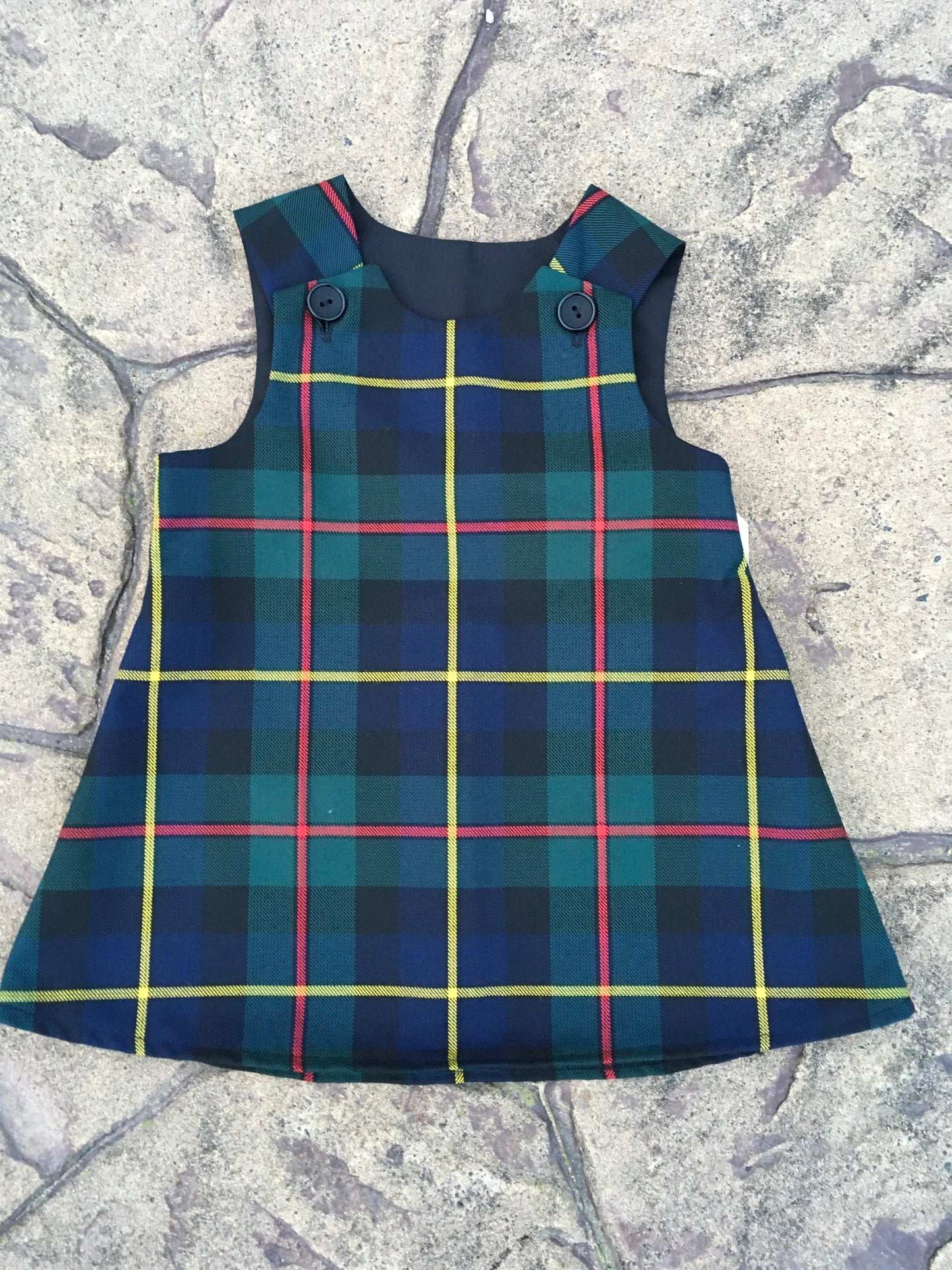 MacLeod Tartan, Pinafore and Hair Bow Set