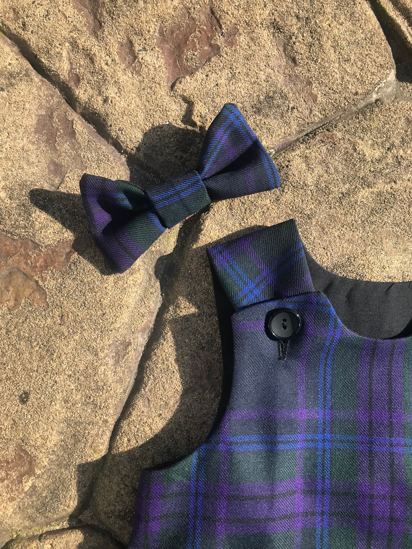 Spirit of Scotland Tartan, Pinafore and Hair Bow Set