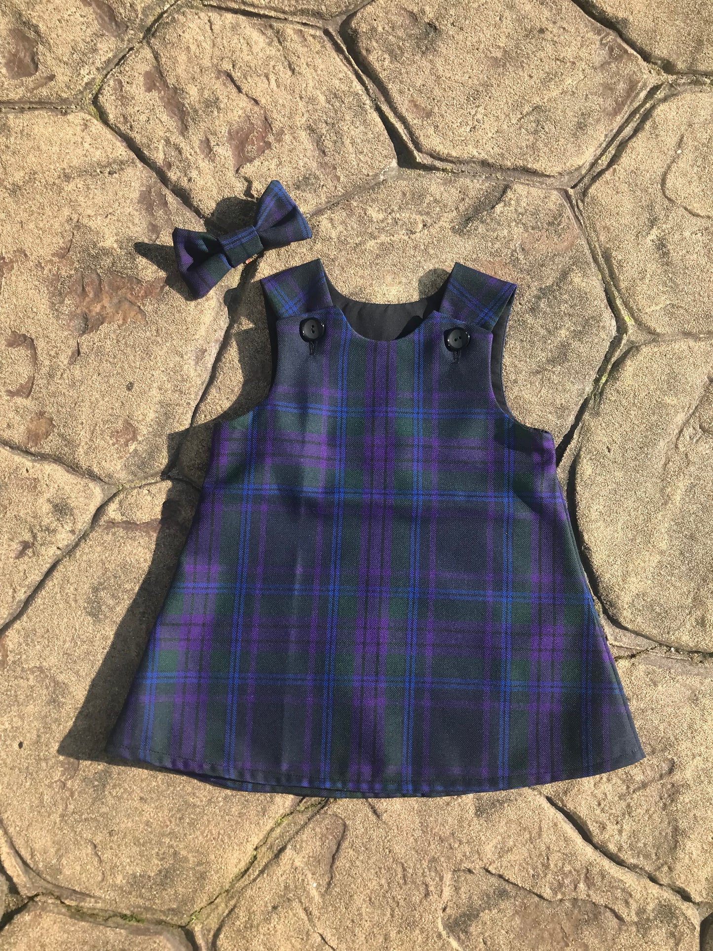 Spirit of Scotland Tartan, Pinafore and Hair Bow Set