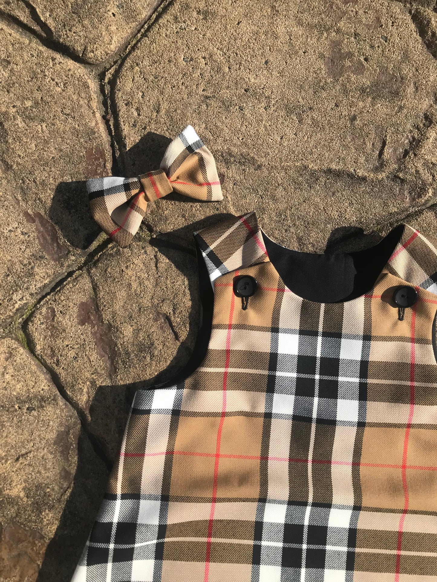 Thomson Tartan, Pinafore and Hair Bow Set