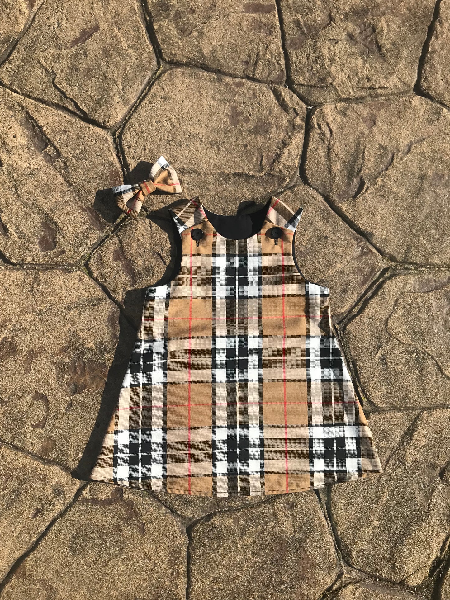 Thomson Tartan, Pinafore and Hair Bow Set