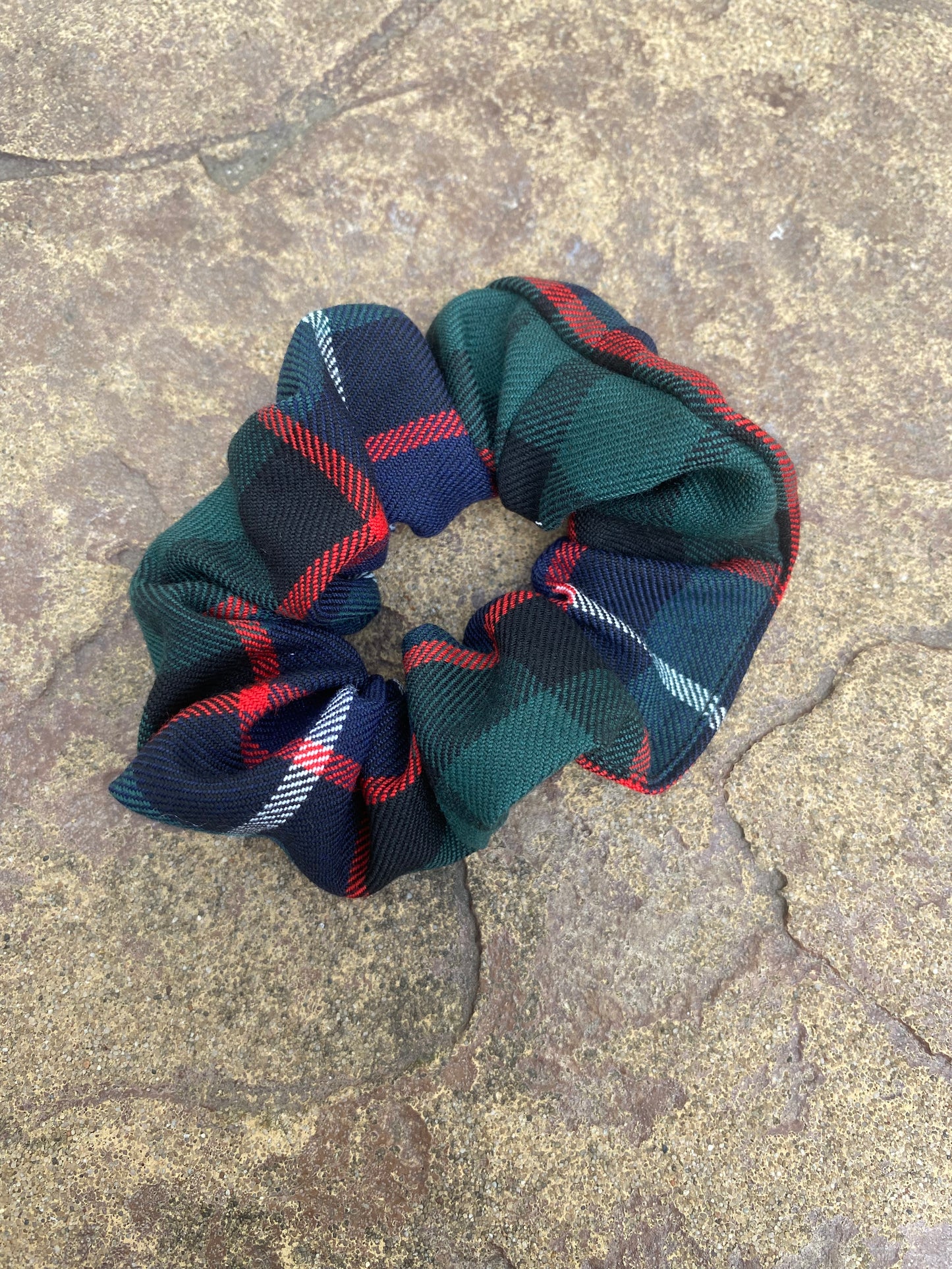 Hunter Tartan Hair Scrunchie