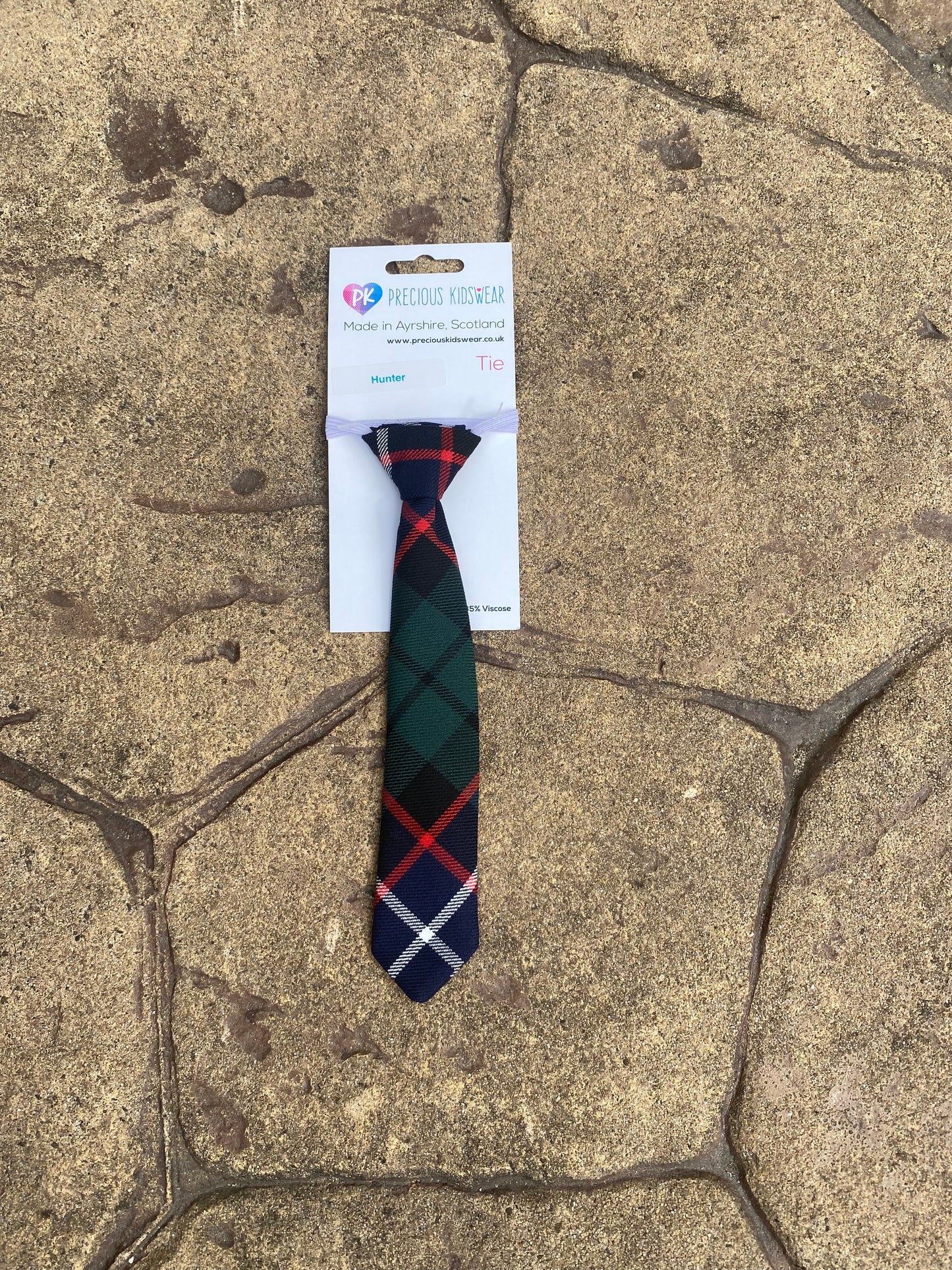 Hunter Tartan Tie, Toddler, Kids