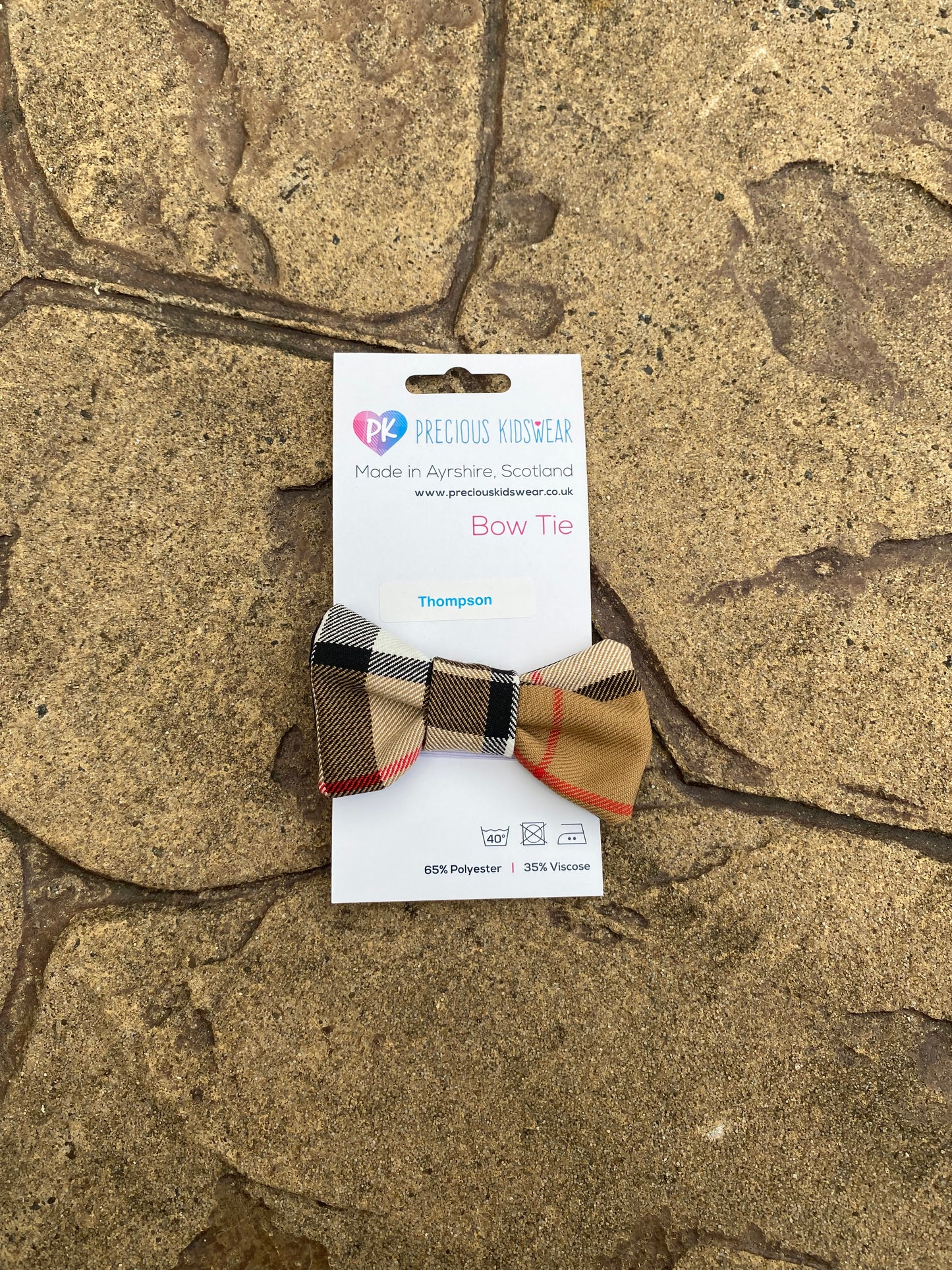 Thompson Tartan Baby Bow Tie