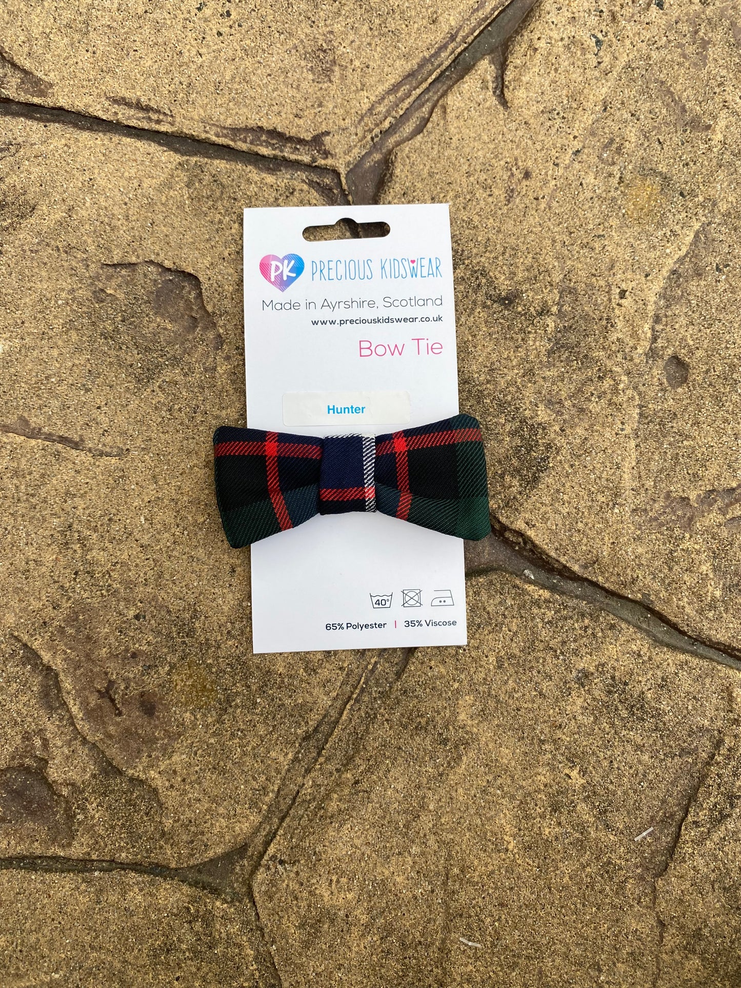 Hunter Tartan Baby Bow Tie