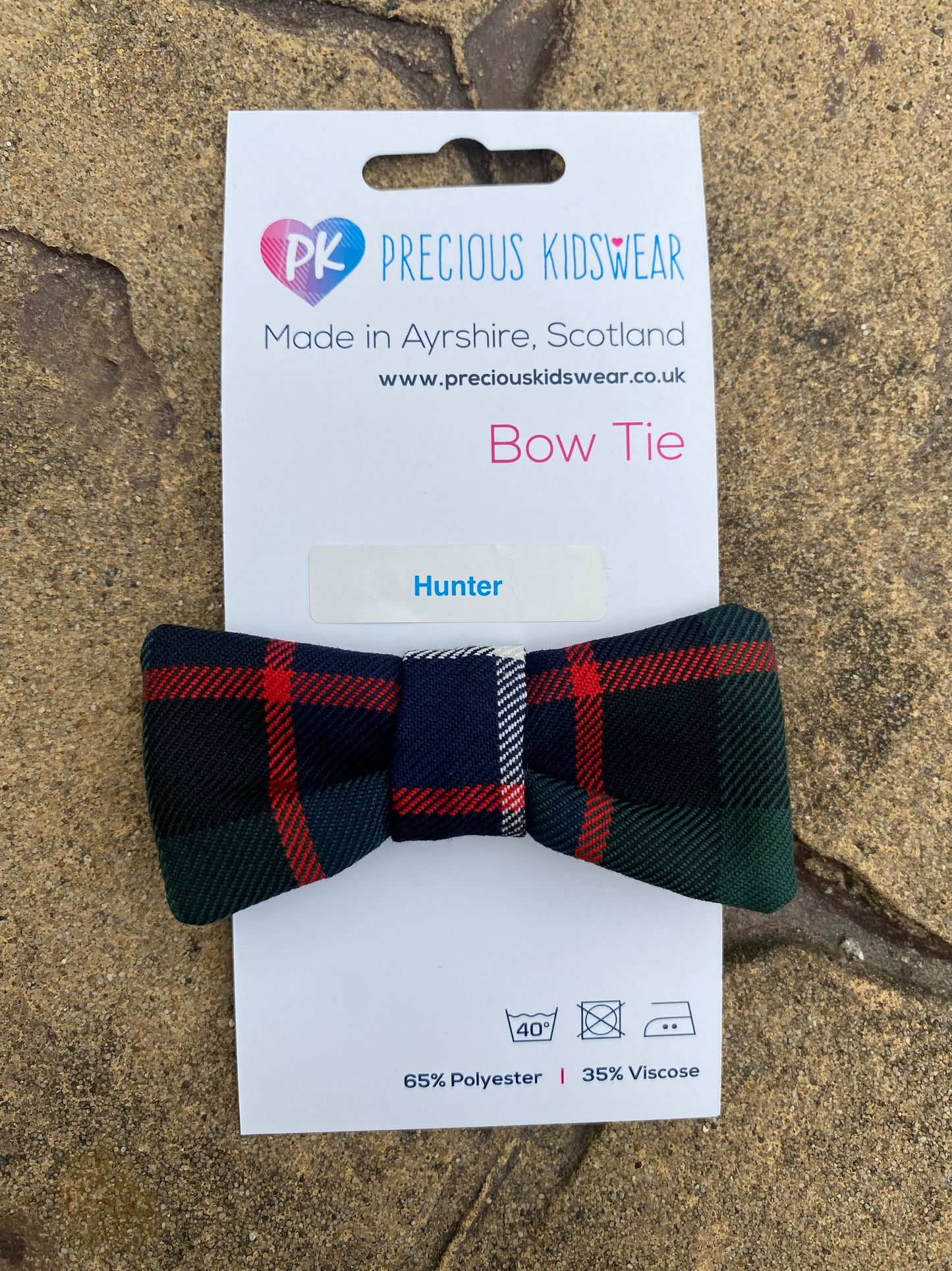Hunter Tartan Baby Bow Tie