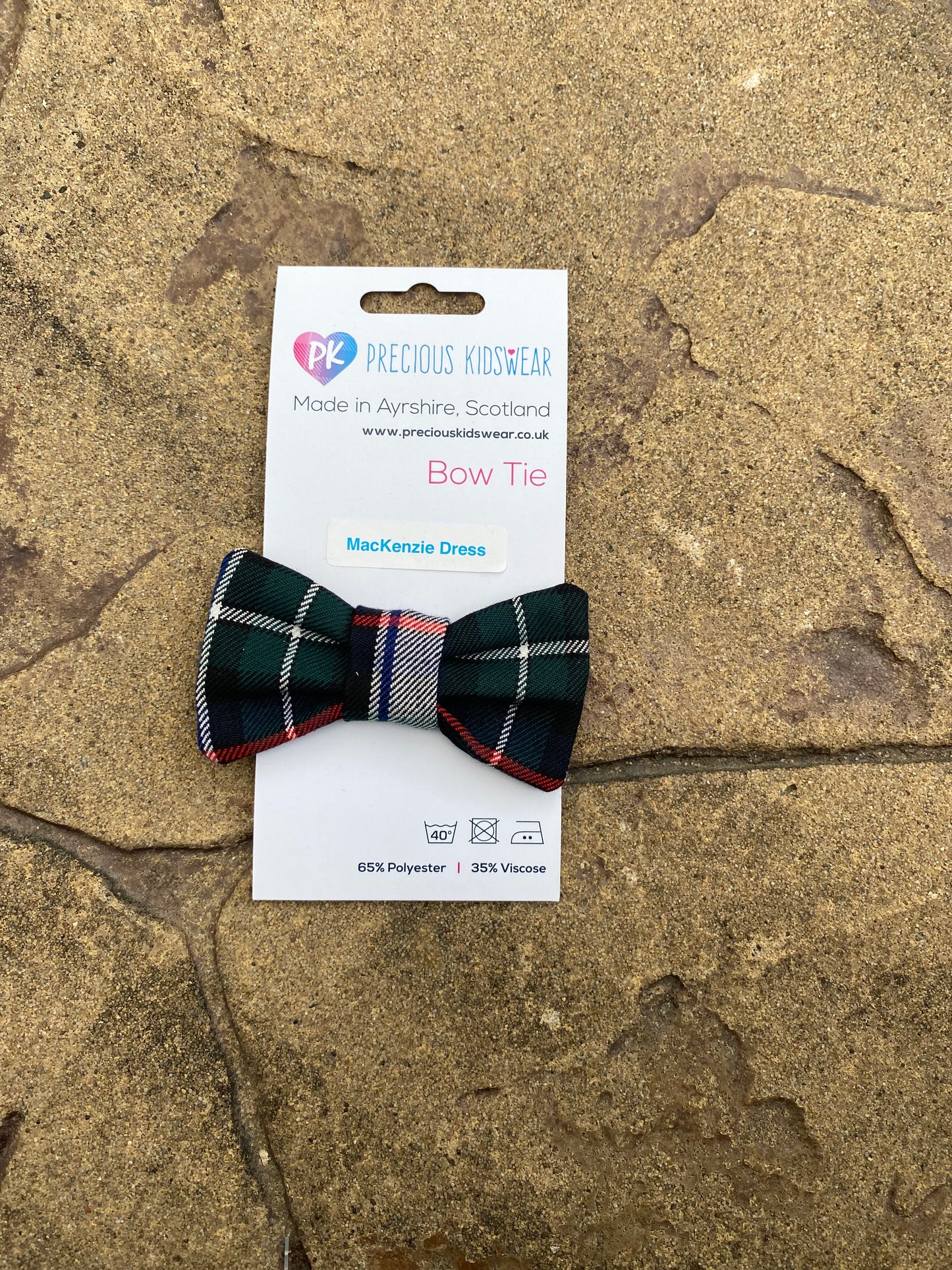 MacKenzie Dress Tartan Baby Bow Tie
