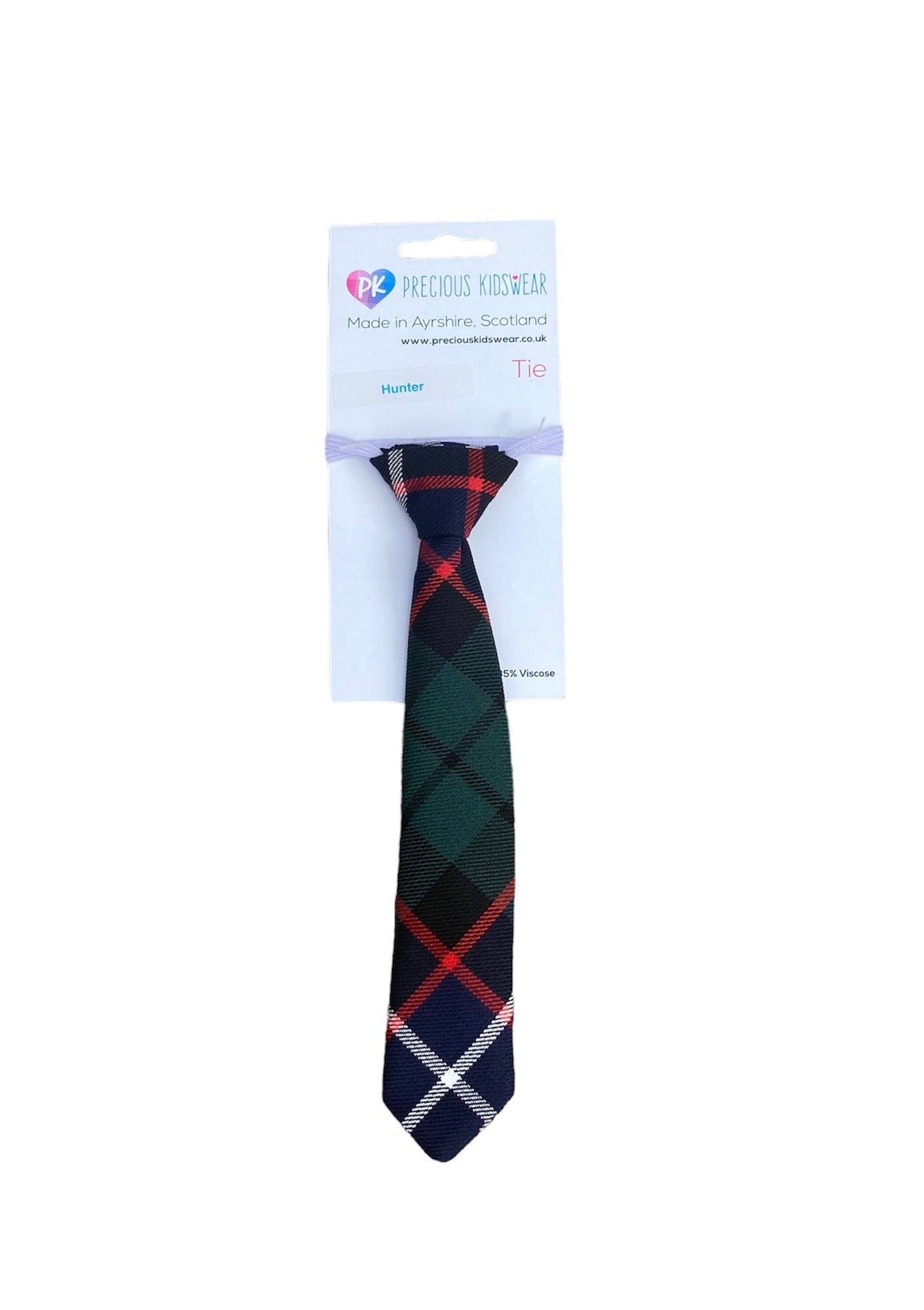 Hunter Tartan Tie, Toddler, Kids