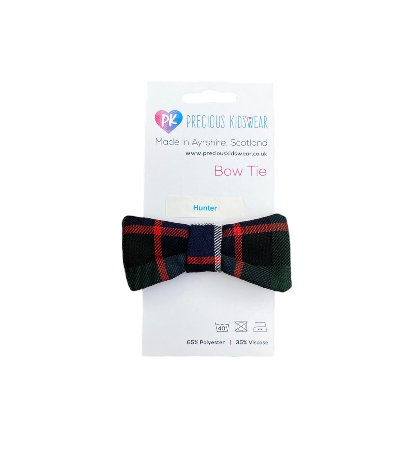 Hunter Tartan Baby Bow Tie