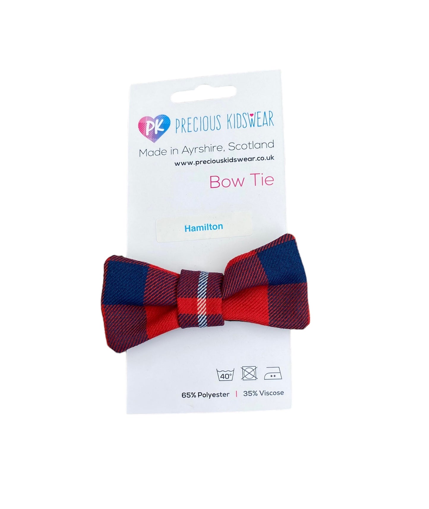 Hamilton Tartan Baby Bow Tie