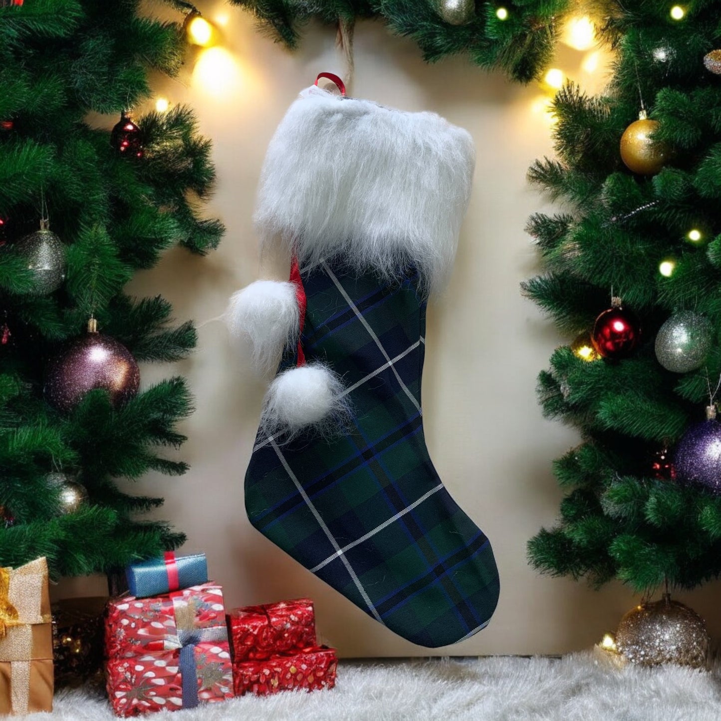 Douglas Tartan Christmas Stocking